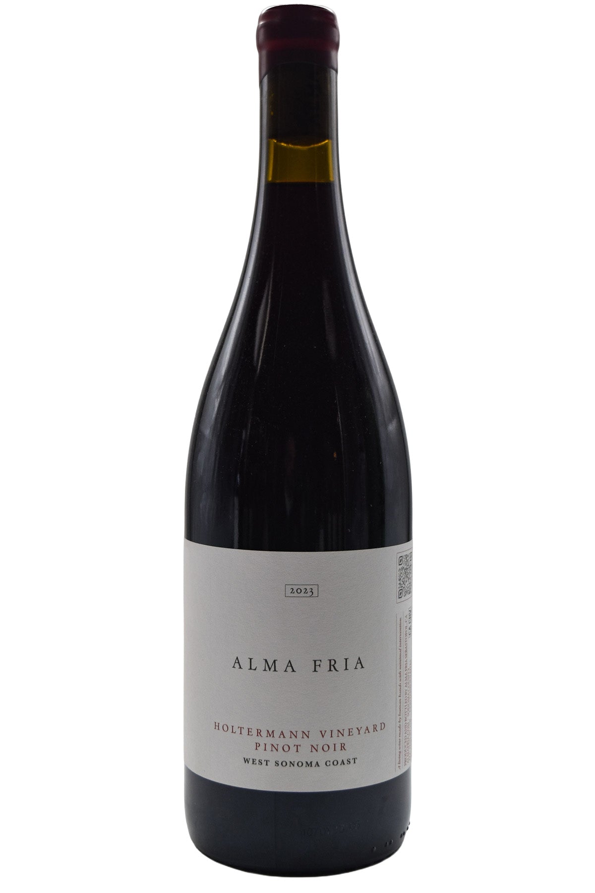 Bottle of Alma Fria Sonoma Coast Pinot Noir Holtermann Vyd 2023-Red Wine-Flatiron SF
