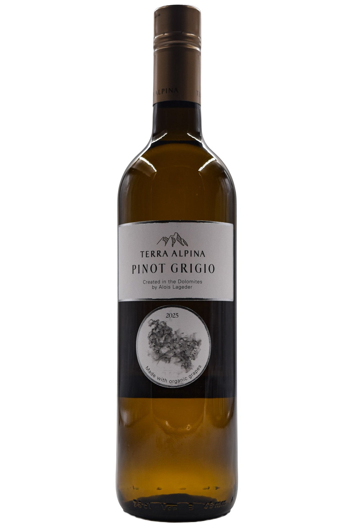 Bottle of Alois Lageder Dolomiti Terra Alpina Pinot Grigio 2025-White Wine-Flatiron SF