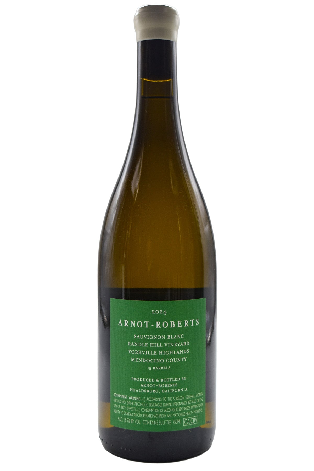 Bottle of Arnot-Roberts Yorkville Highlands Sauvignon Blanc Randle Hill Vineyard 2024-White Wine-Flatiron SF