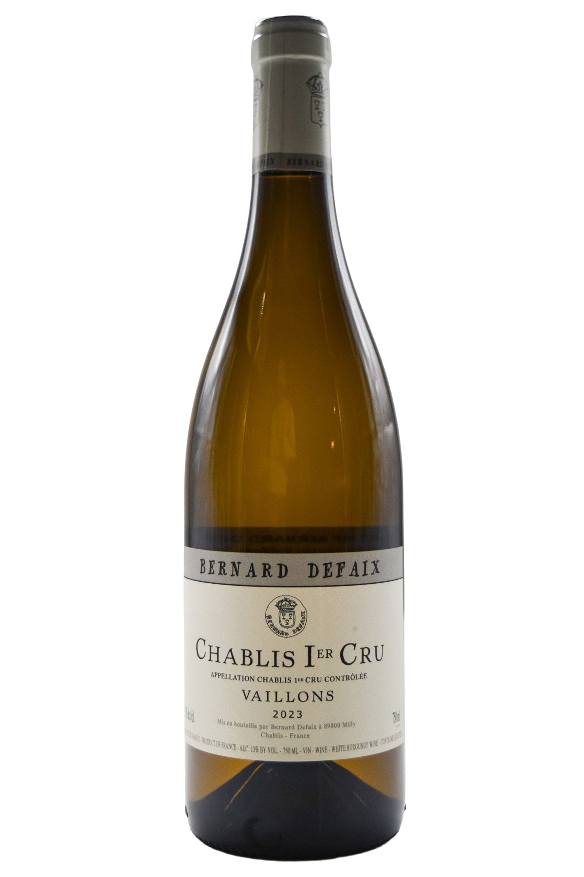 Bottle of Bernard Defaix Chablis 1er Cru Vaillons 2023-White Wine-Flatiron SF