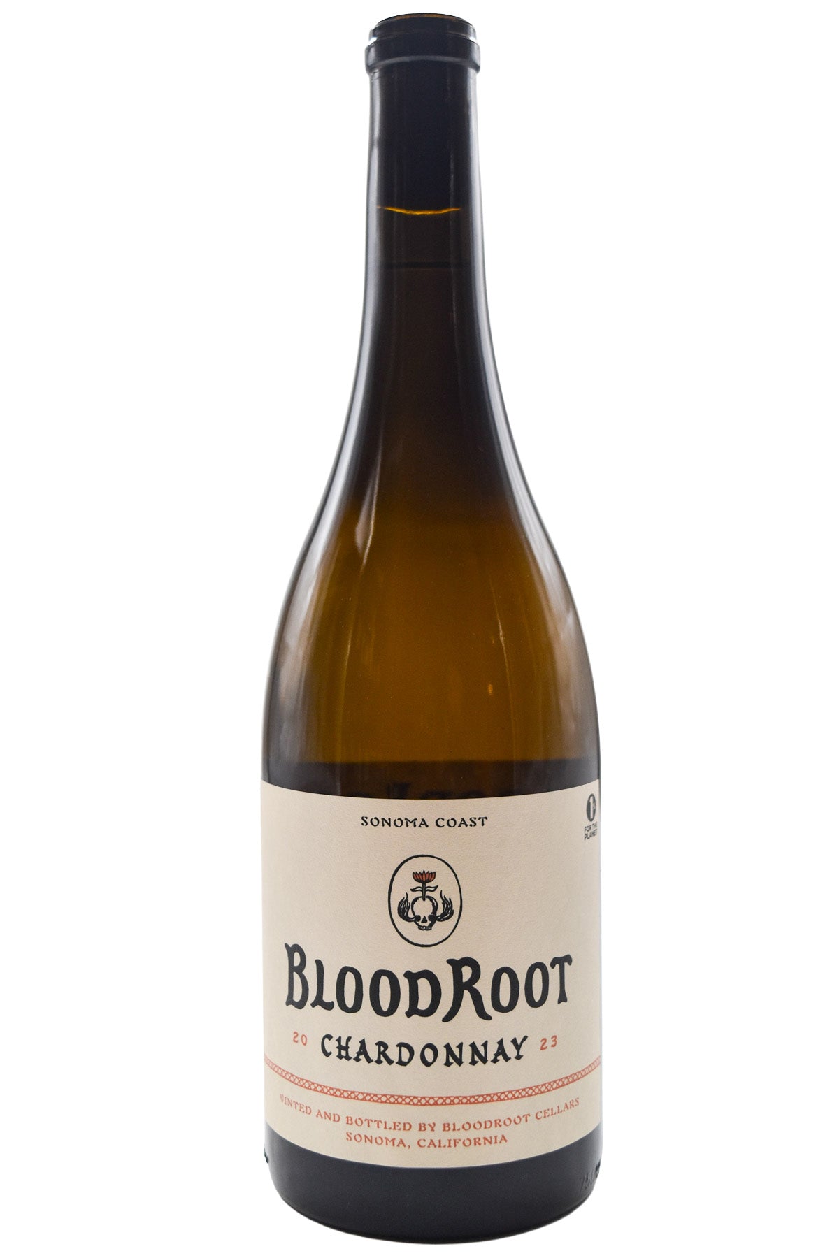Bottle of BloodRoot Sonoma Coast Chardonnay 2023-White Wine-Flatiron SF