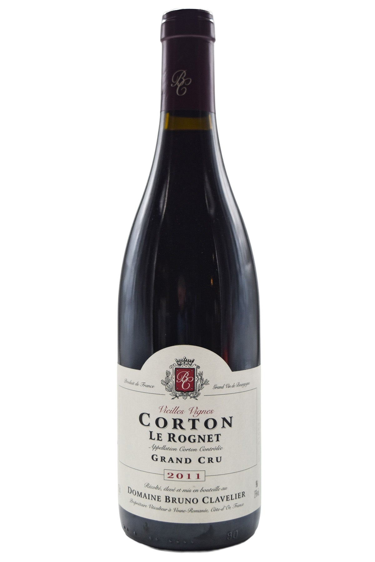 Bottle of Bruno Clavelier Corton-Rognet Vieilles Vignes 2011-Red Wine-Flatiron SF