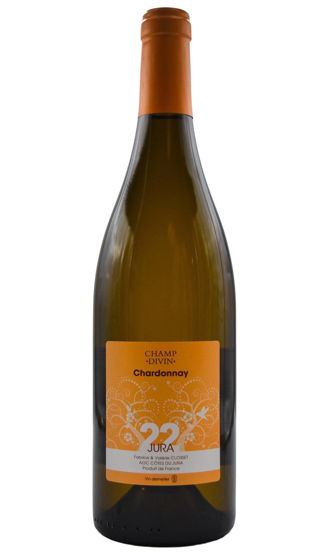 Bottle of Champ Divin Cotes du Jura Chardonnay 2022-White Wine-Flatiron SF