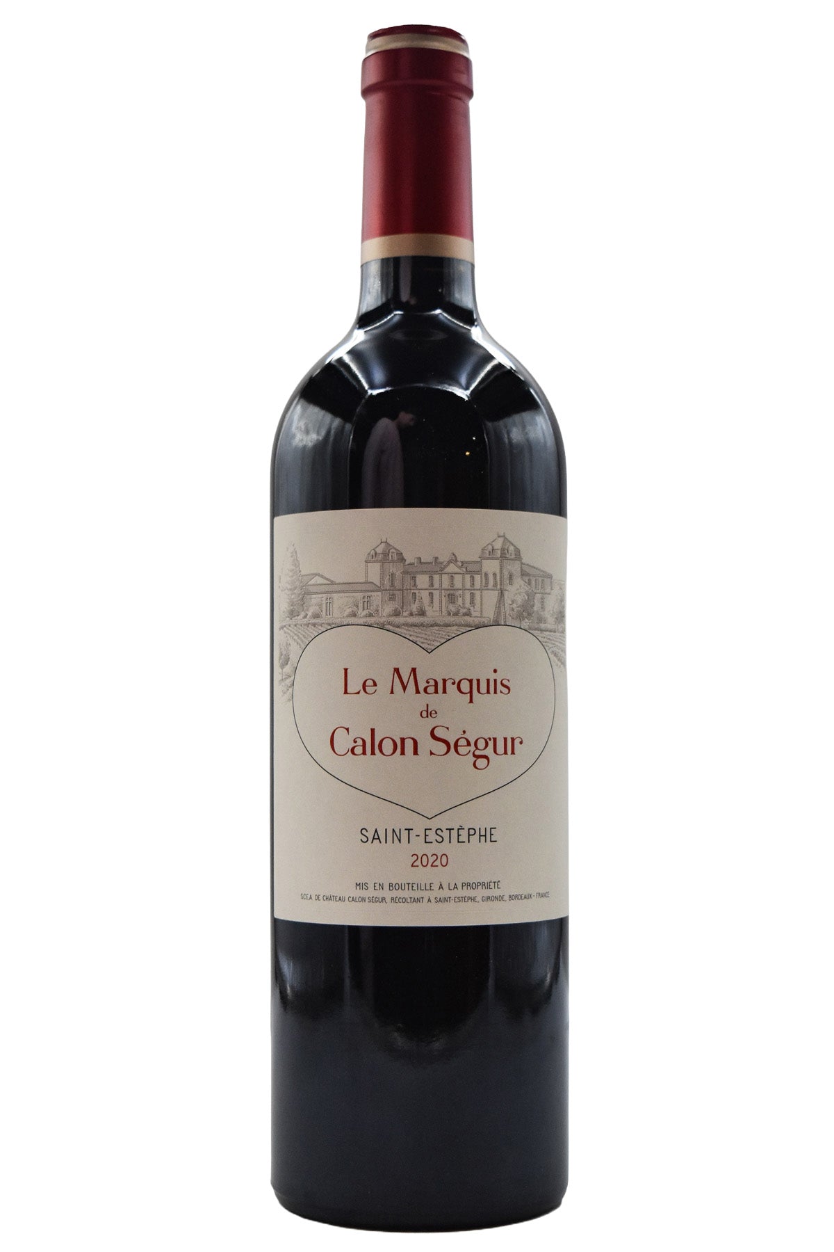 Bottle of Chateau Calon-Segur Saint Estephe Le Marquis de Calon Segur 2020-Red Wine-Flatiron SF