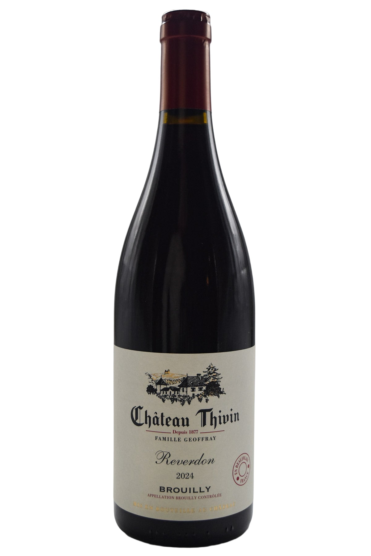 Bottle of Chateau Thivin Brouilly Reverdon 2024-Red Wine-Flatiron SF