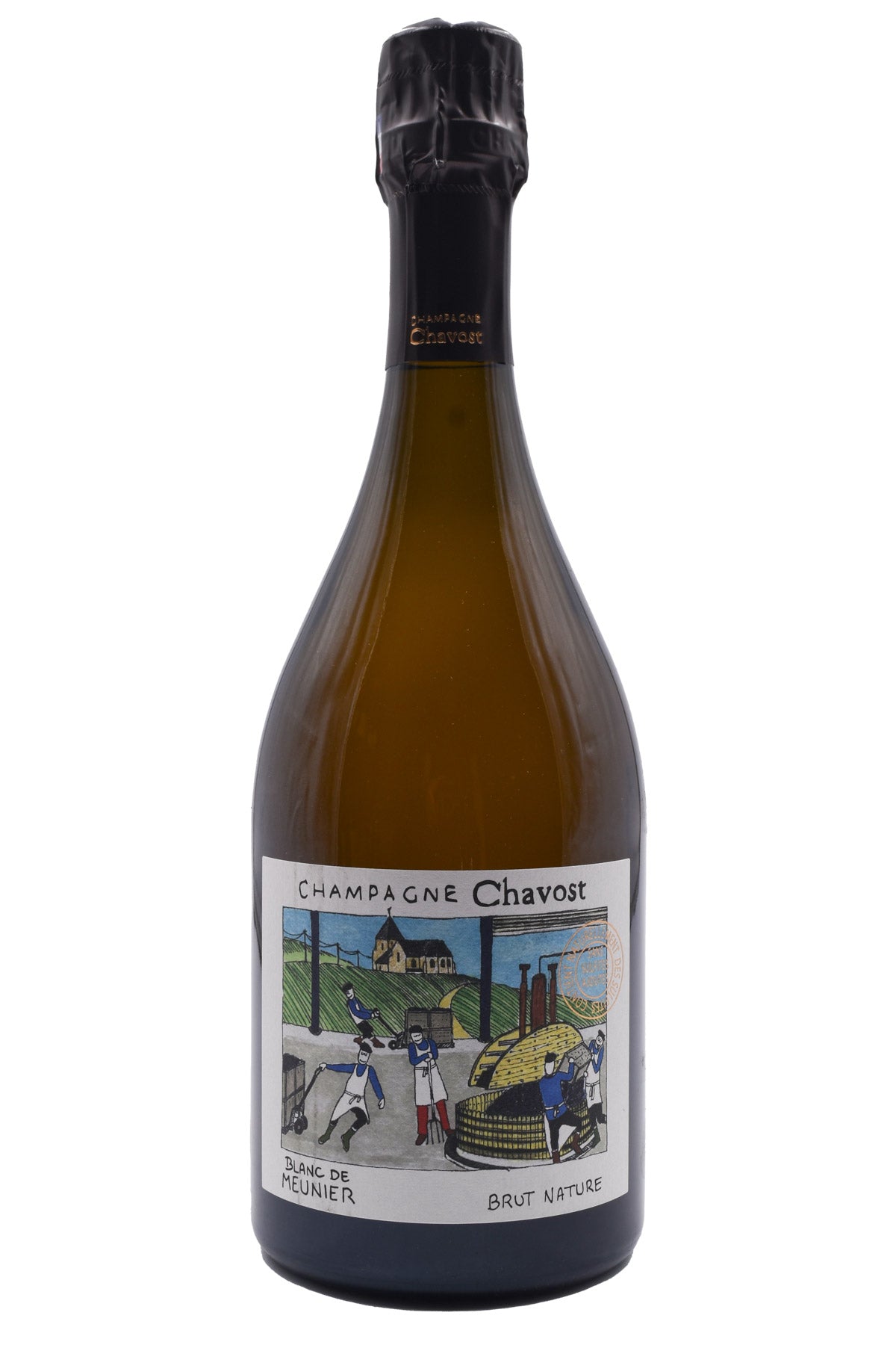 Bottle of Chavost Champagne Blanc de Meunier Brut Nature NV-Fortified Wine-Flatiron SF