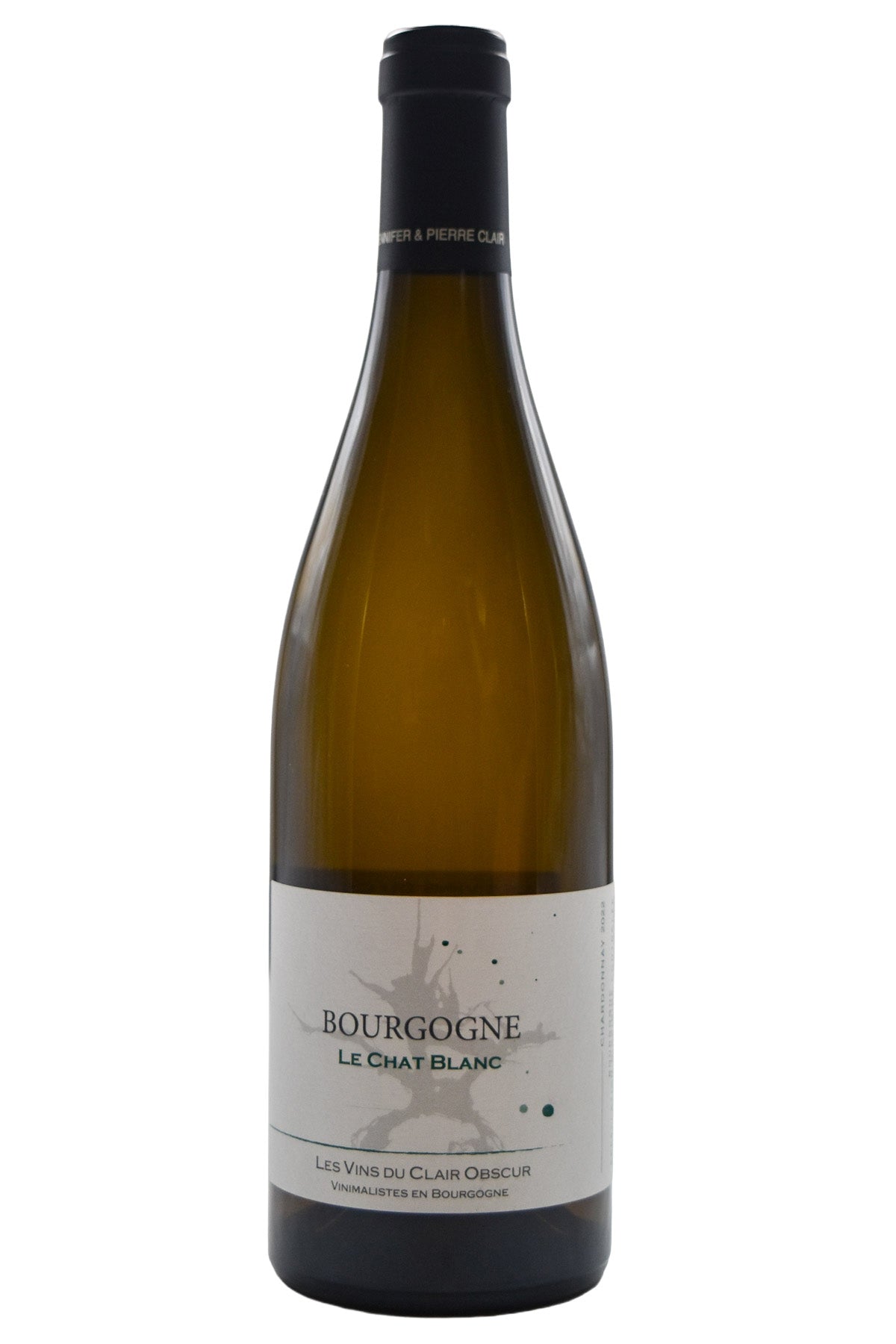 Bottle of Clair Obscur Bourgogne Blanc Le Chat Blanc 2022-White Wine-Flatiron SF