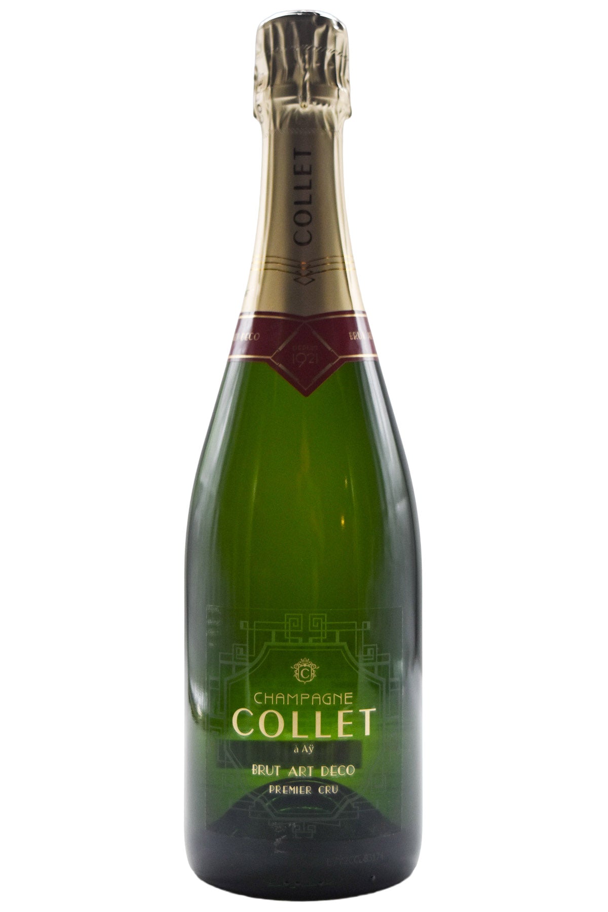 Bottle of Collet Champagne Brut 1er Cru Art Deco NV-Sparkling Wine-Flatiron SF