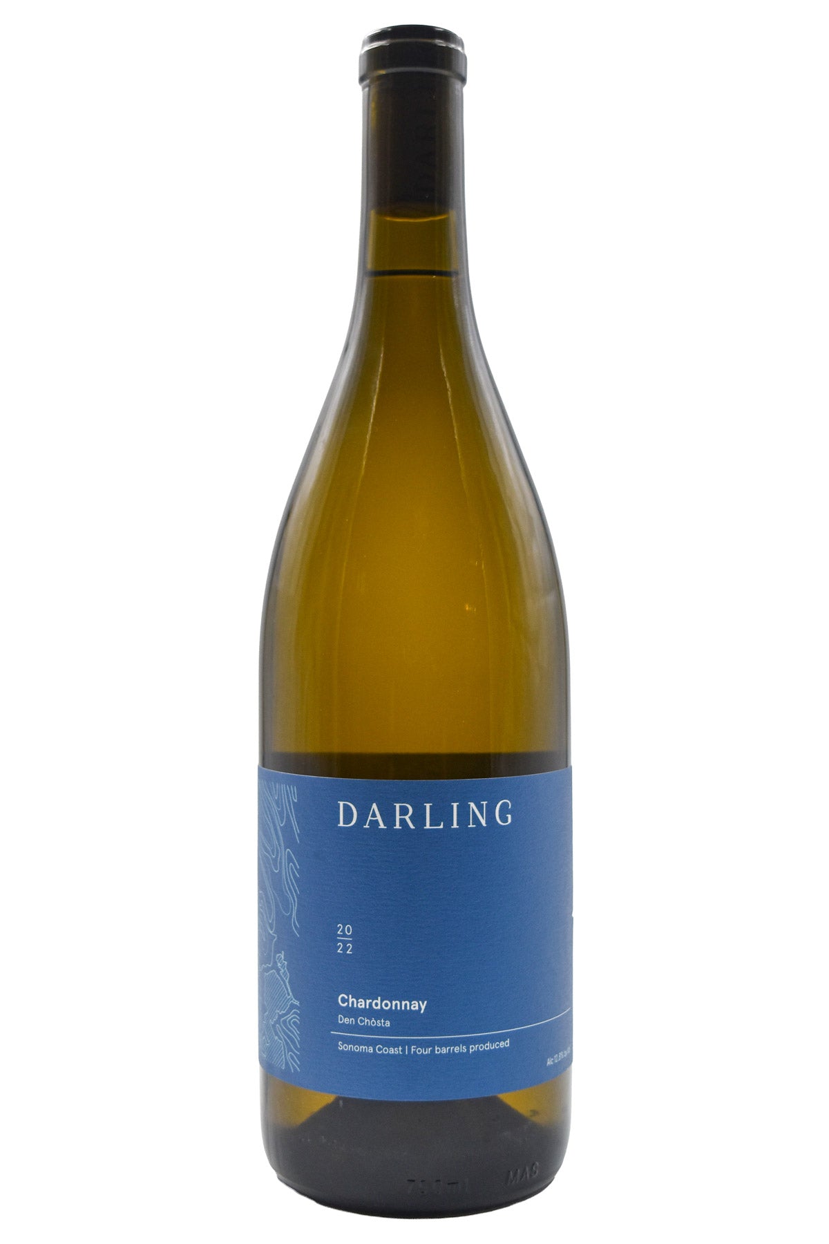 Bottle of Darling Sonoma Coast Chardonnay Den Chosta 2022-White Wine-Flatiron SF