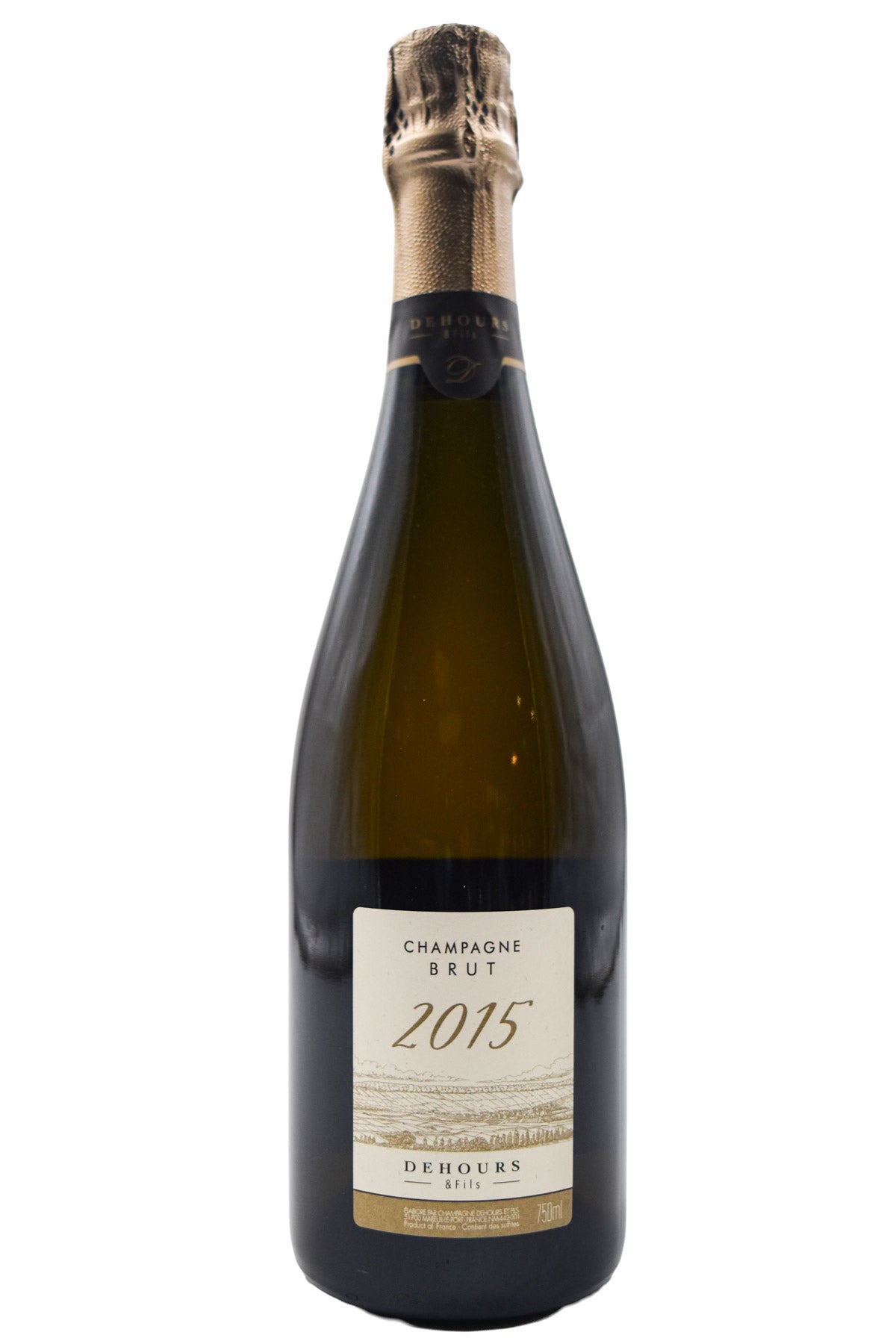 Bottle of Dehours & Fils Champagne Extra Brut Millesime 2015-Sparkling Wine-Flatiron SF