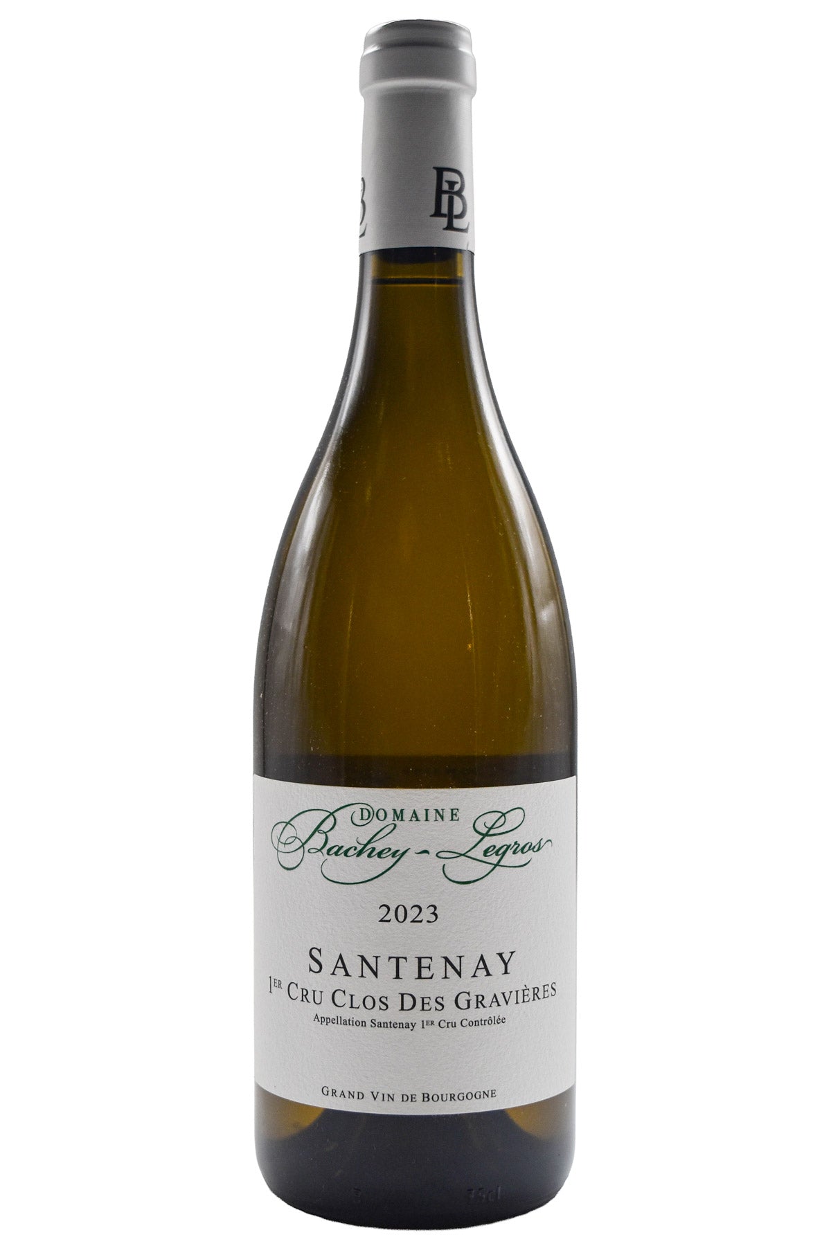 Bottle of Domaine Bachey-Legros Santenay Blanc 1er Cru Clos des Gravieres 2023-White Wine-Flatiron SF