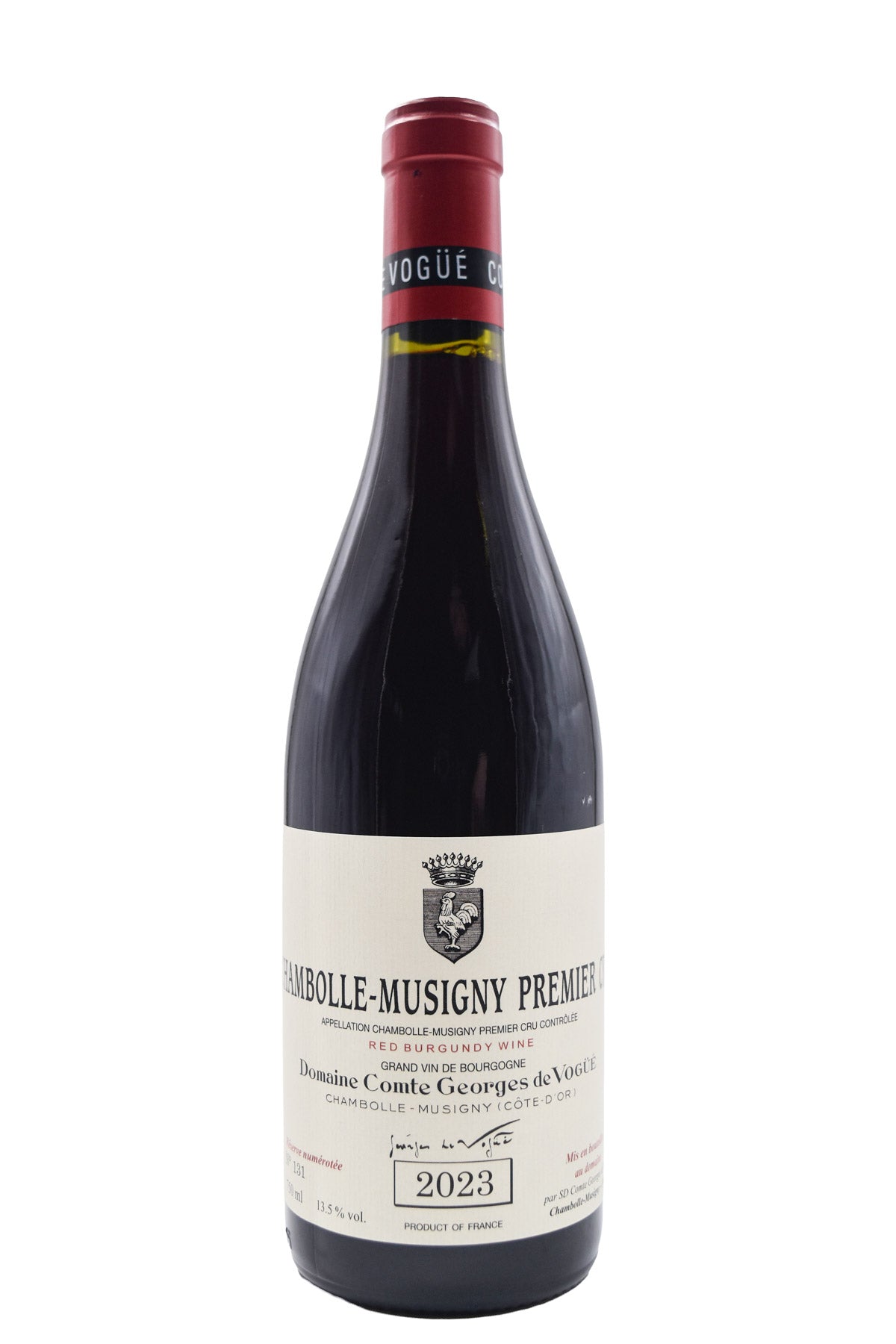 Bottle of Domaine Comte Georges de Vogue Chambolle-Musigny 1er Cru 2023-Red Wine-Flatiron SF