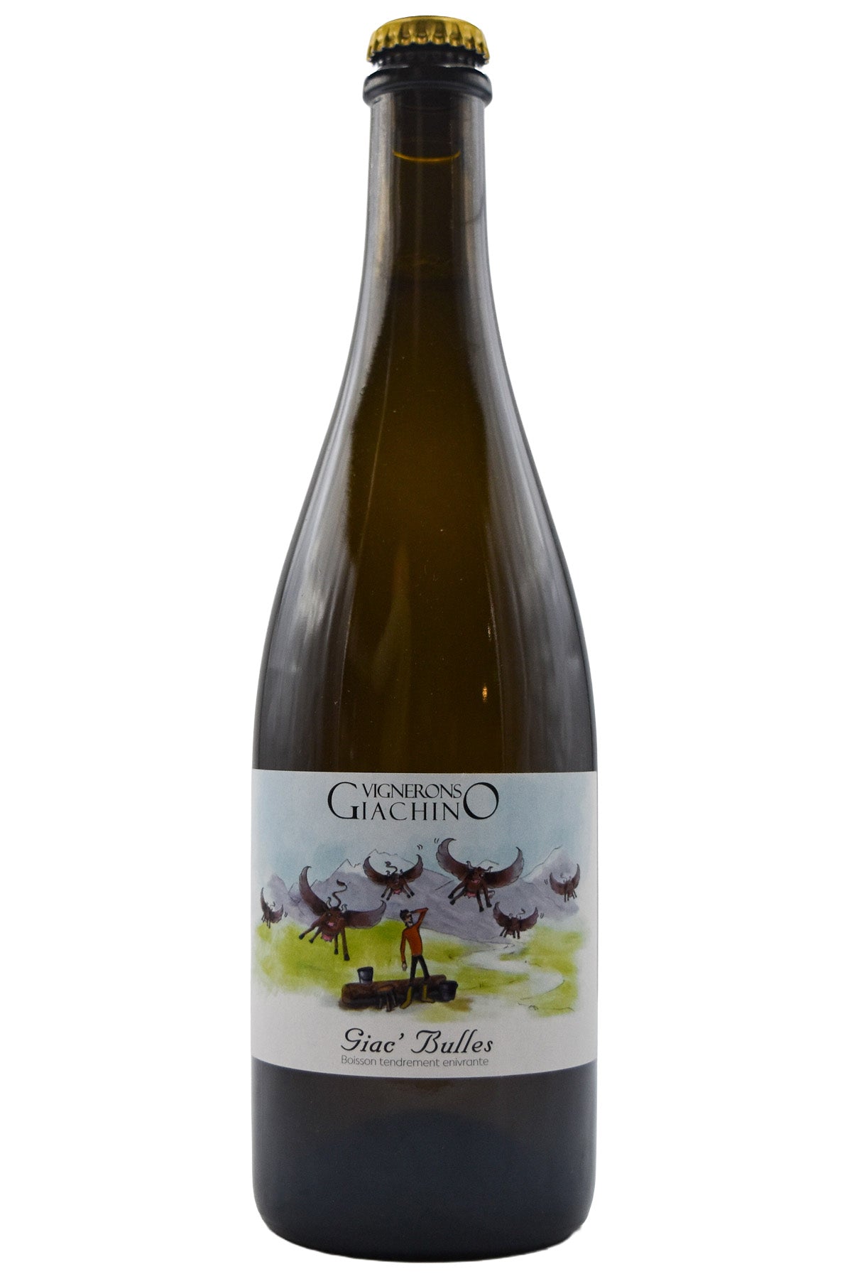 Bottle of Domaine Giachino Savoie Pet Nat Giac Bulles 2022-Sparkling Wine-Flatiron SF