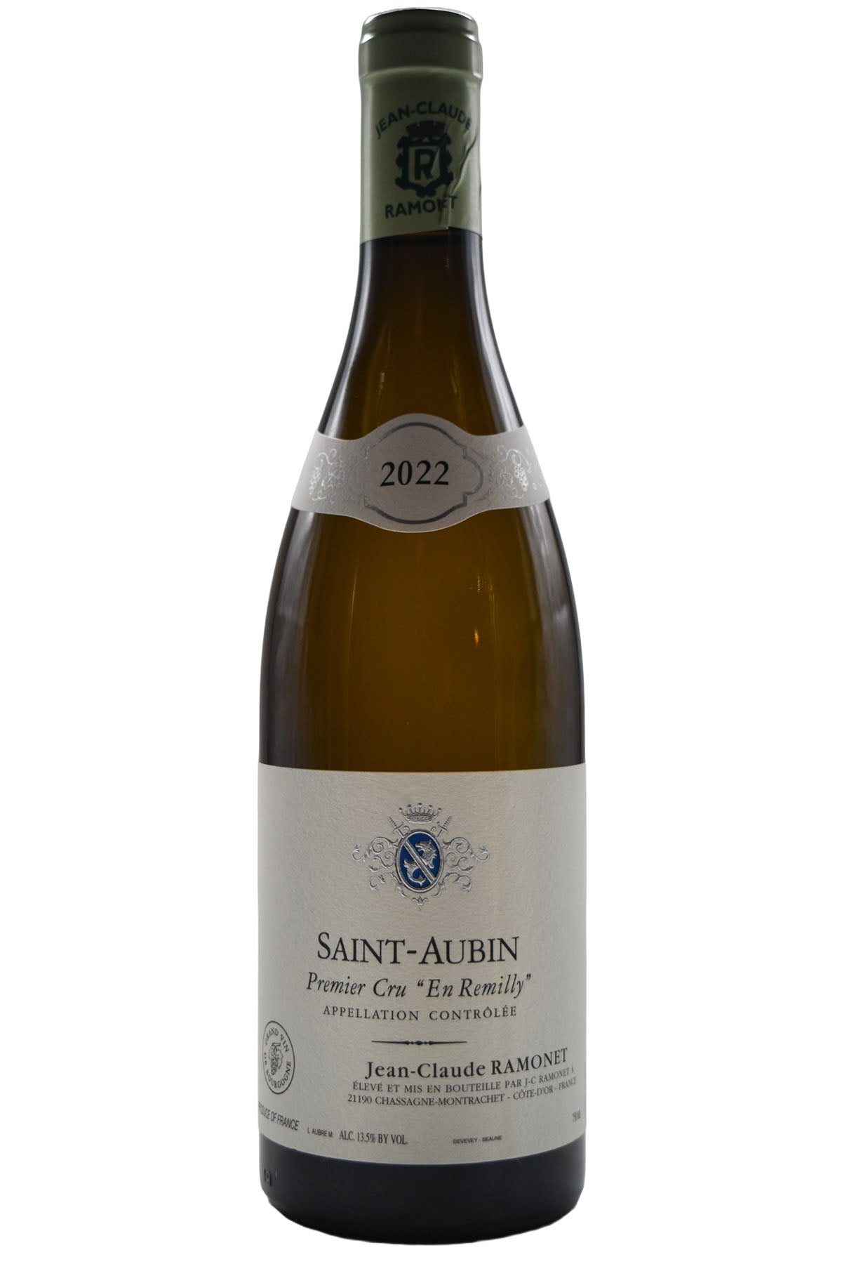 Bottle of Domaine Ramonet Saint-Aubin 1er Cru En Remilly Blanc 2022-White Wine-Flatiron SF