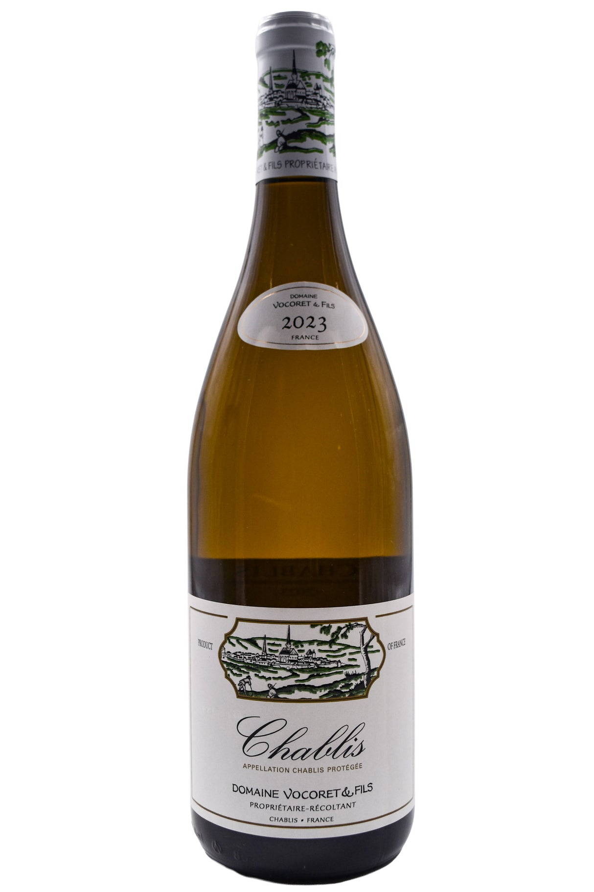 Bottle of Domaine Vocoret et Fils Chablis 2023-White Wine-Flatiron SF