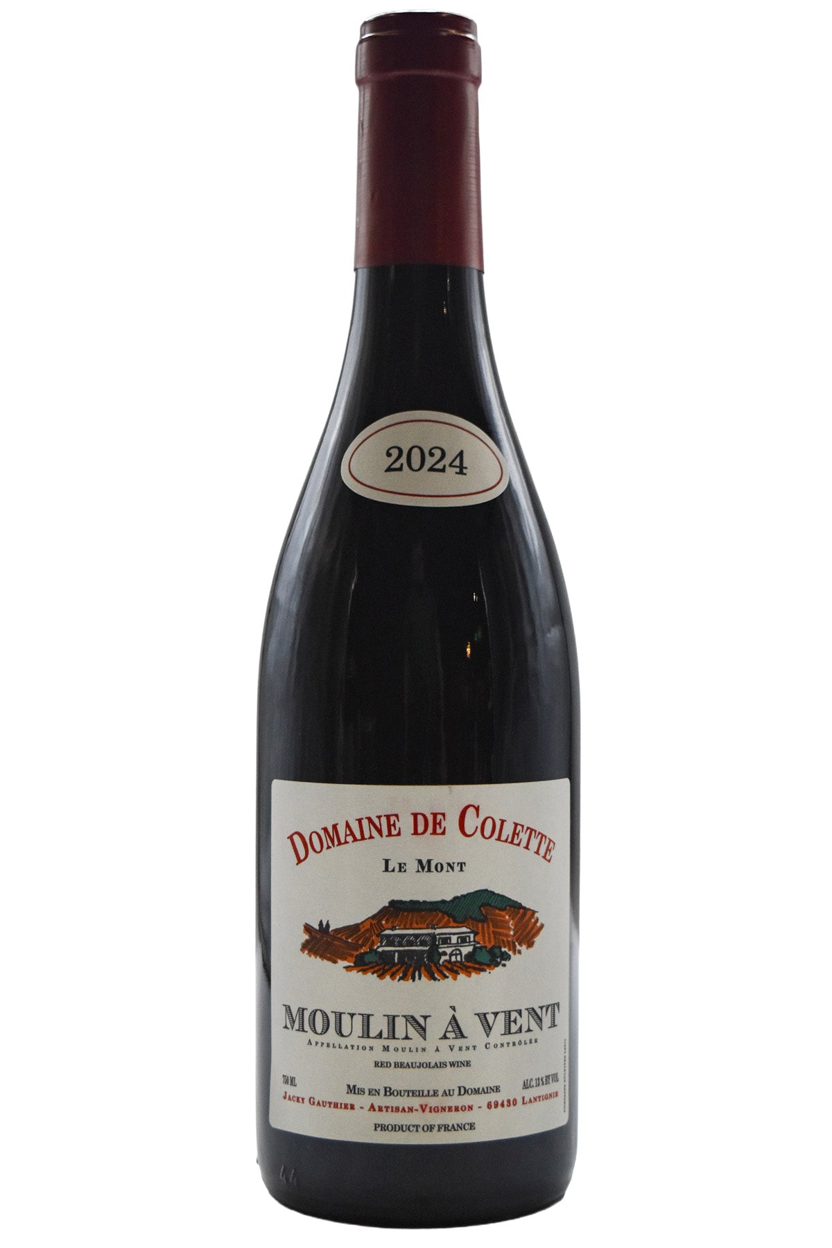 Bottle of Domaine de Colette Moulin-a-Vent 2024-Red Wine-Flatiron SF