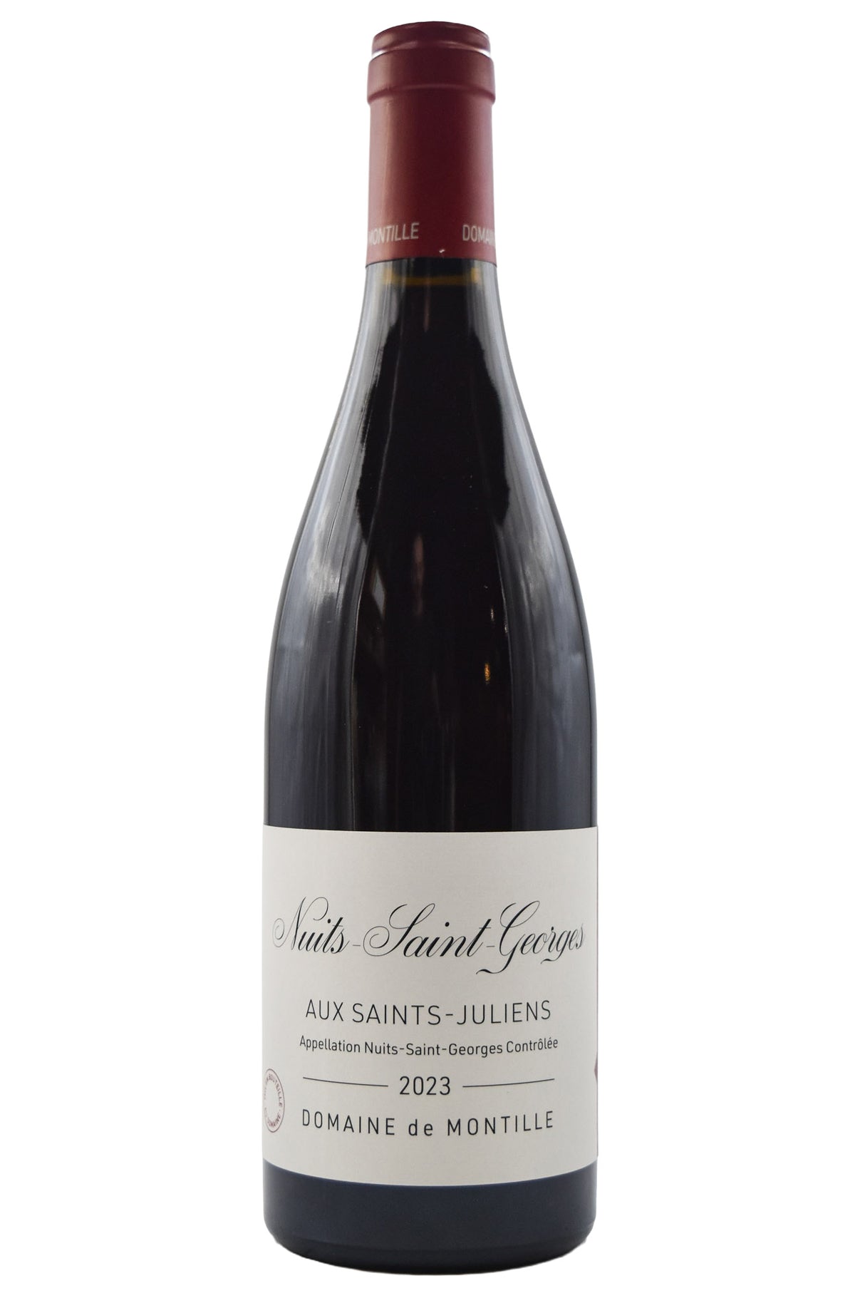 Bottle of Domaine de Montille Nuits-St-Georges Aux Saints-Juliens 2023-Red Wine-Flatiron SF