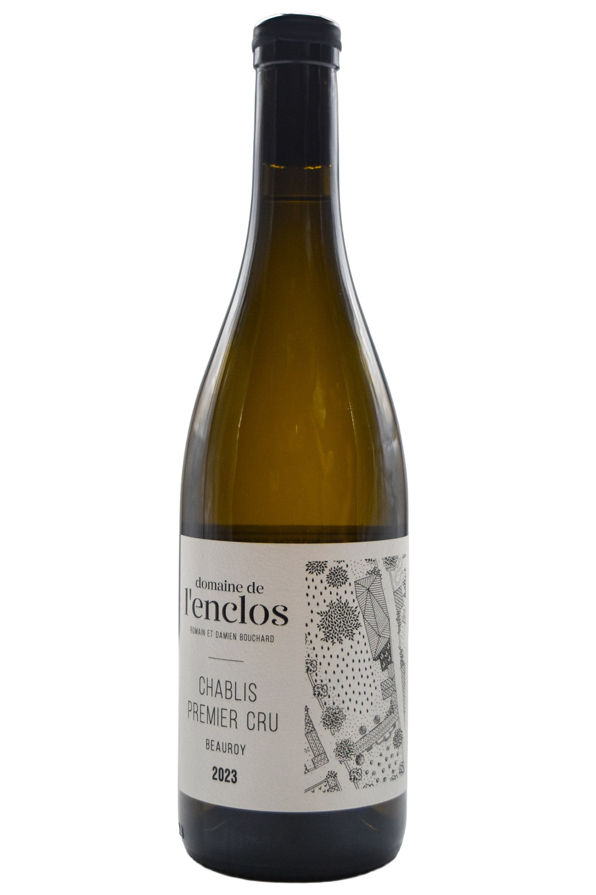 Bottle of Domaine de l'Enclos Chablis 1er Cru Beauroy 2023-White Wine-Flatiron SF