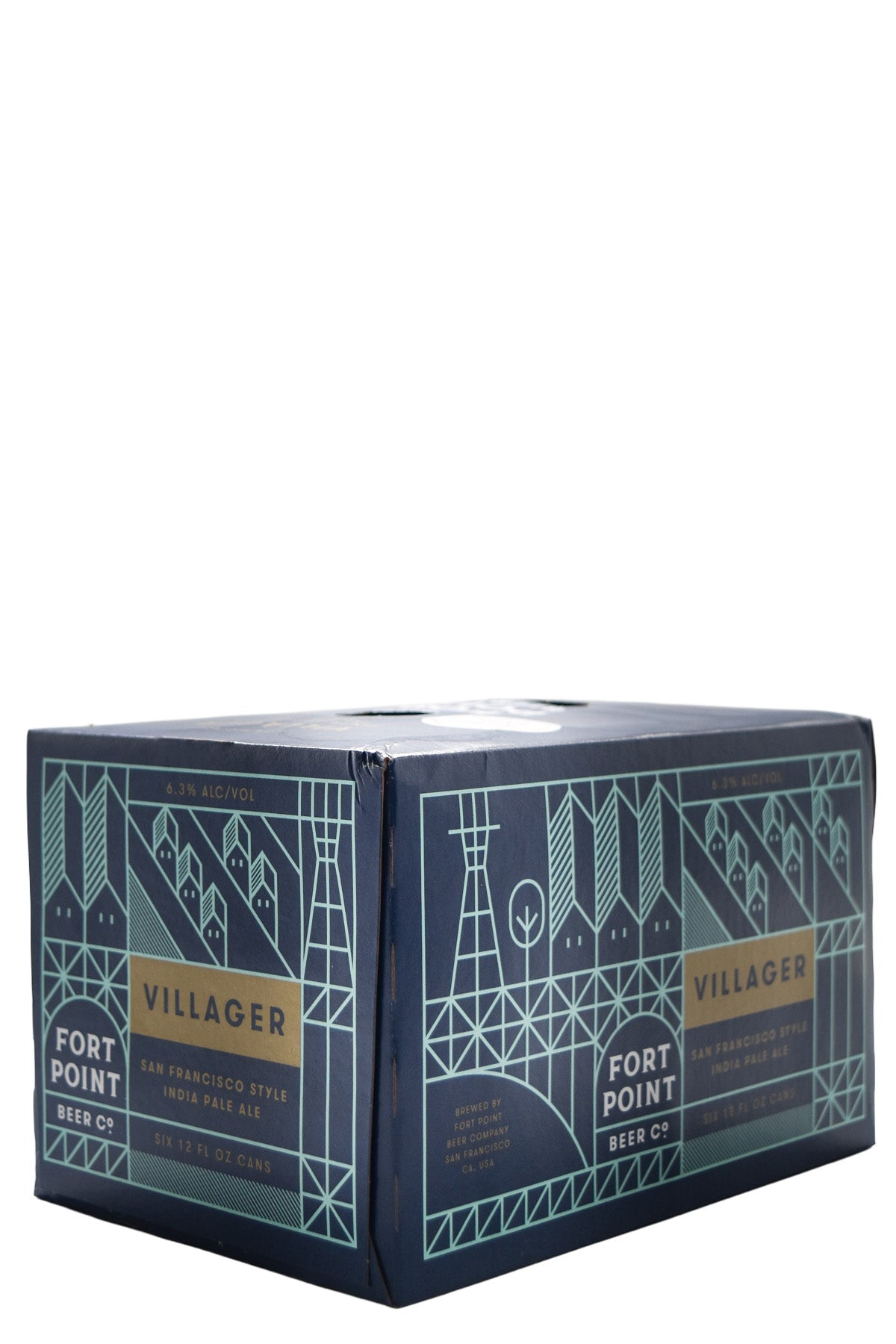 Bottle of Fort Point Beer Co. Villager IPA 6pk-Beer-Flatiron SF