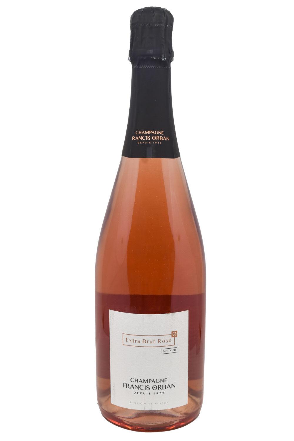 Bottle of Francis Orban Champagne Extra Brut Rose NV-Sparkling Wine-Flatiron SF