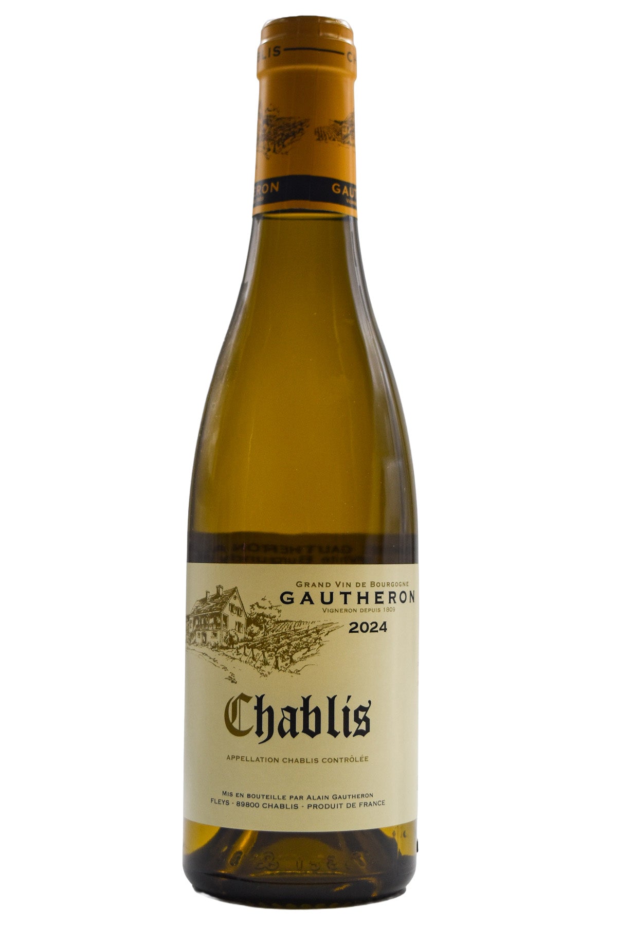 Bottle of Gautheron Chablis 2024 (375ml)-White Wine-Flatiron SF