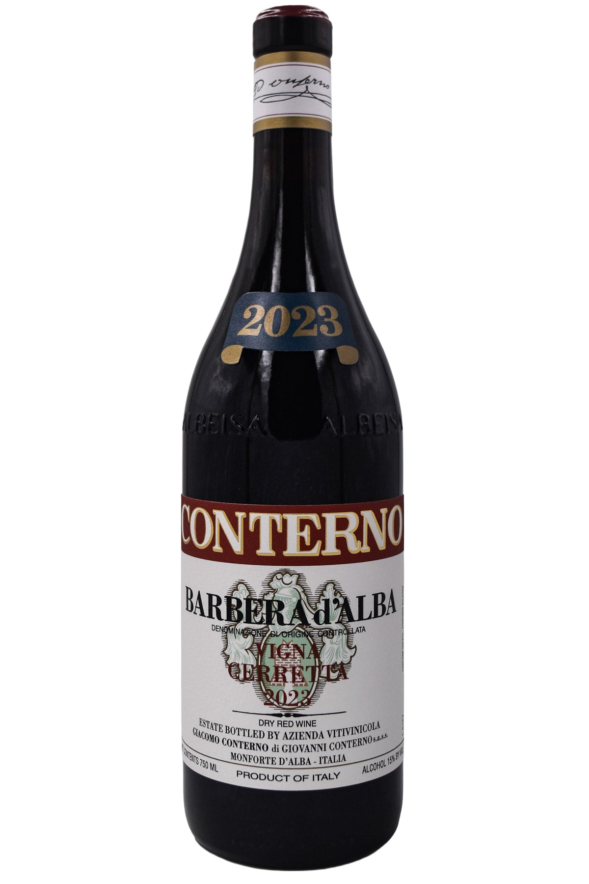 Bottle of Giacomo Conterno Barbera d'Alba Vigna Cerretta 2023-Red Wine-Flatiron SF