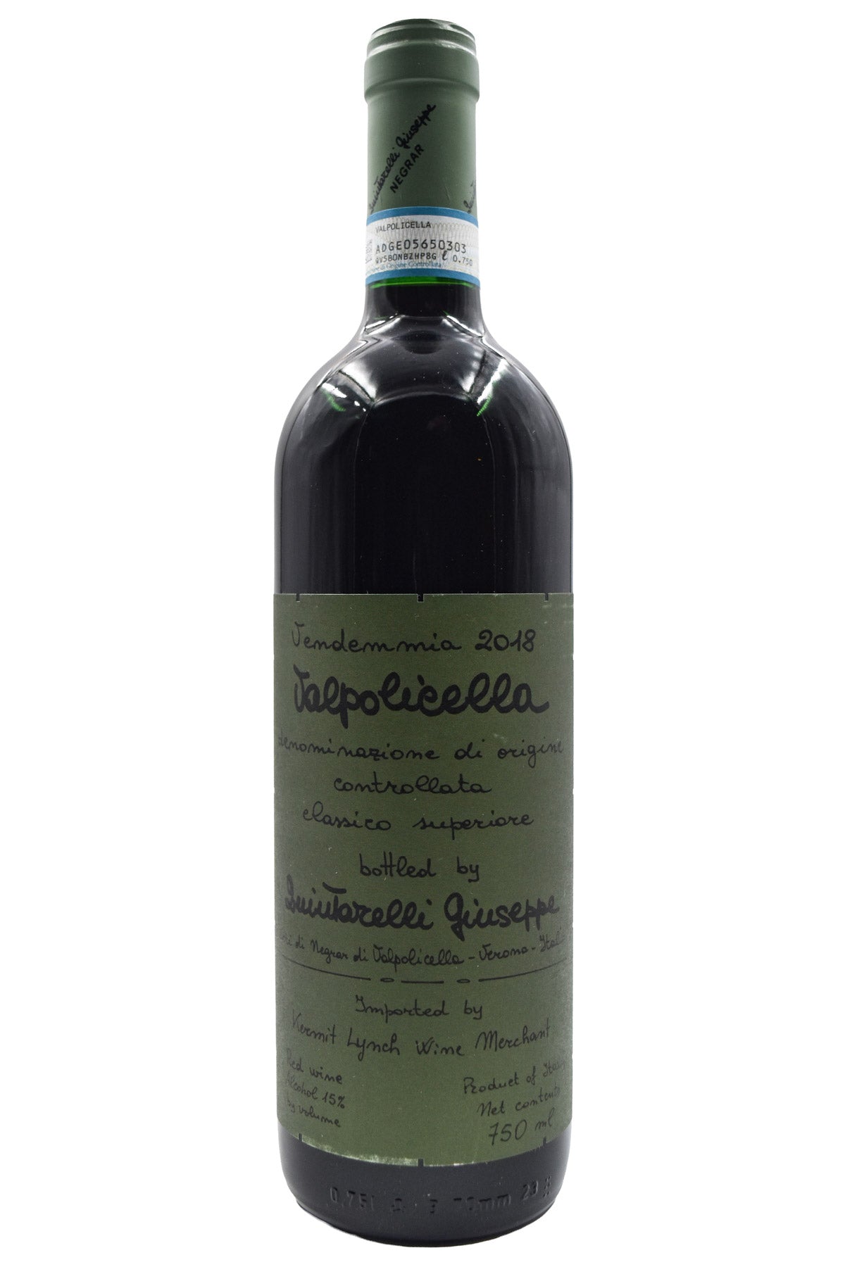 Bottle of Giuseppe Quintarelli Valpolicella Classico Superiore 2018-Red Wine-Flatiron SF