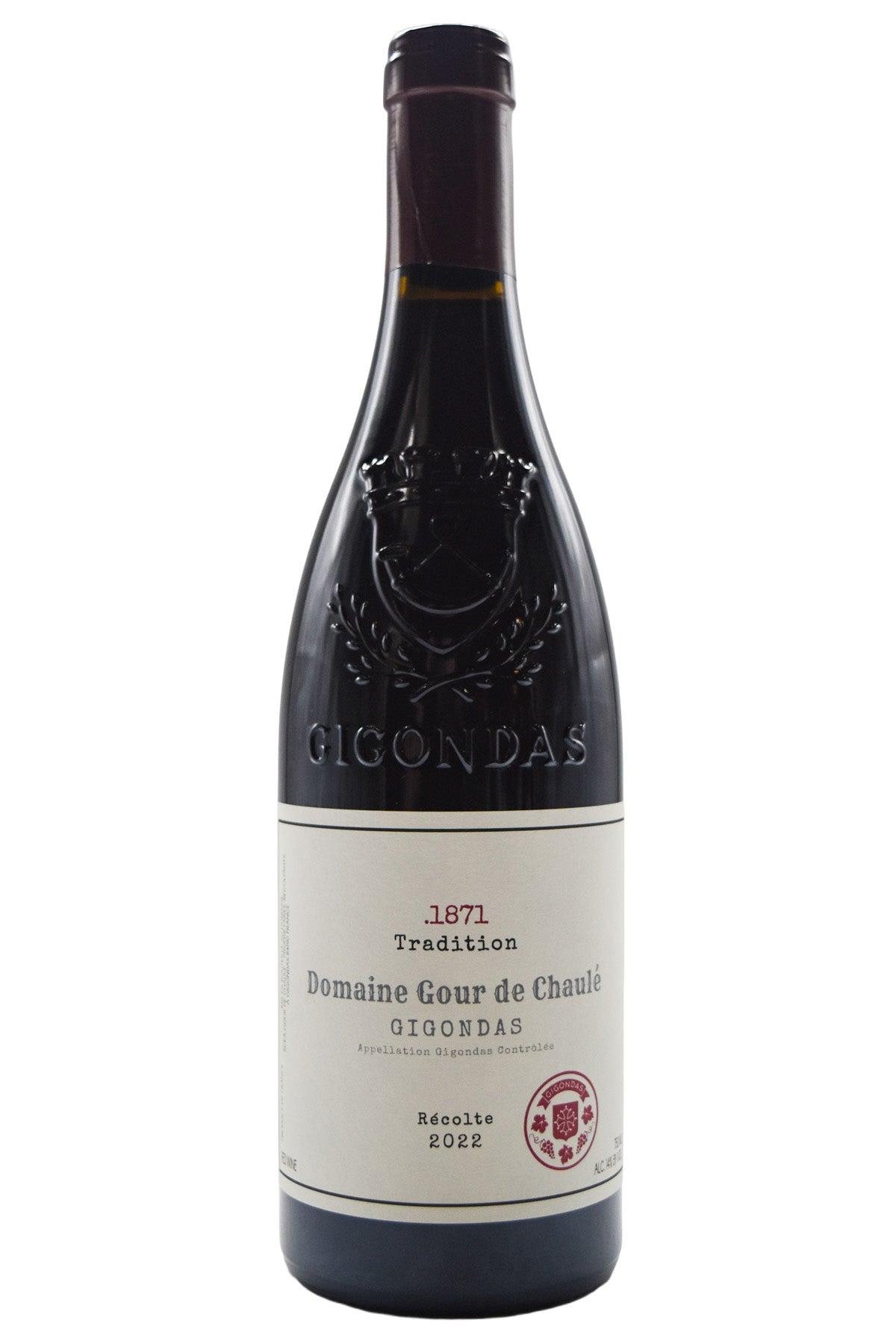 Bottle of Gour de Chaule Gigondas Cuvee Tradition 2022-Red Wine-Flatiron SF
