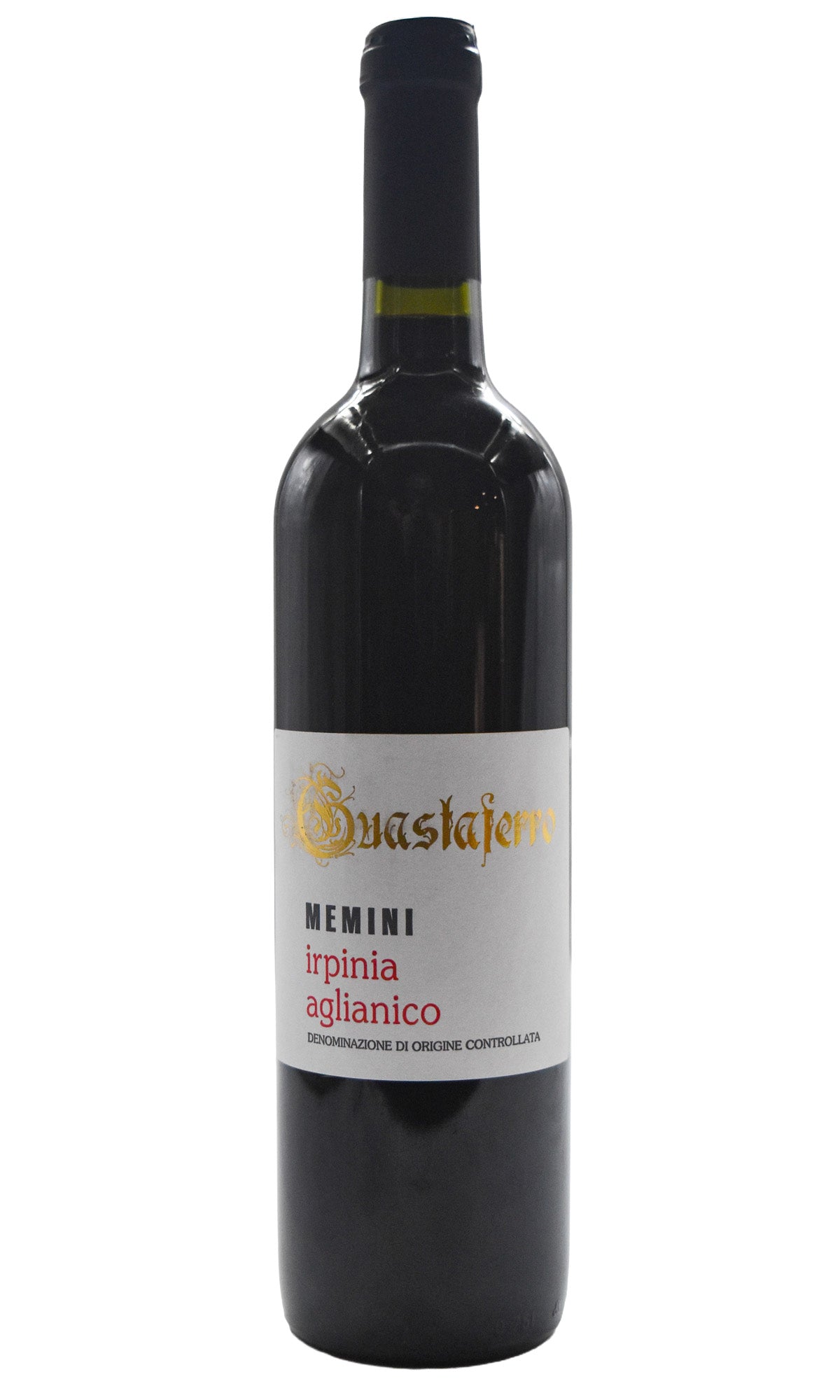 Bottle of Guastaferro Irpinia Aglianico Memini 2014-Red Wine-Flatiron SF