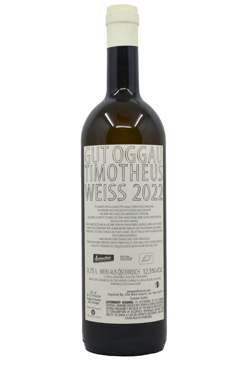 Bottle of Gut Oggau Timotheus 2022-Red Wine-Flatiron SF