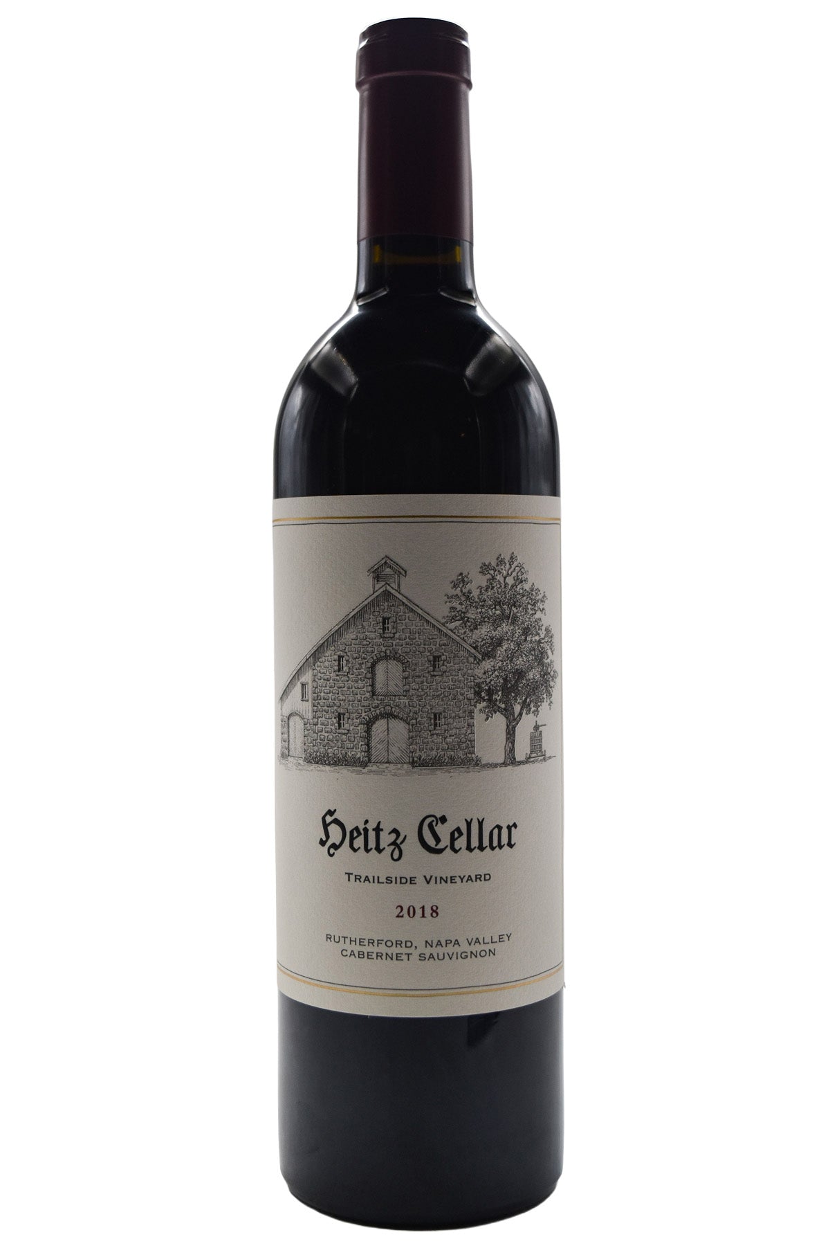 Bottle of Heitz Cellar Cabernet Sauvignon Trailside Vineyard 2018-Red Wine-Flatiron SF