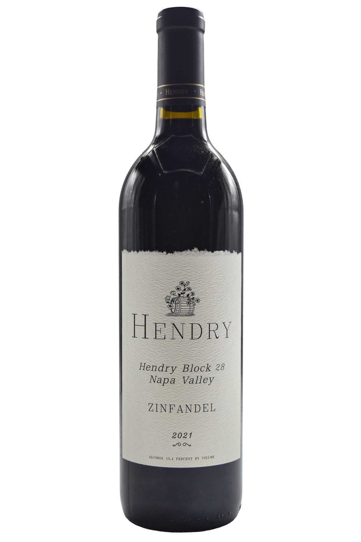 Bottle of Hendry Napa Valley Zinfandel Block 28 2021-Red Wine-Flatiron SF