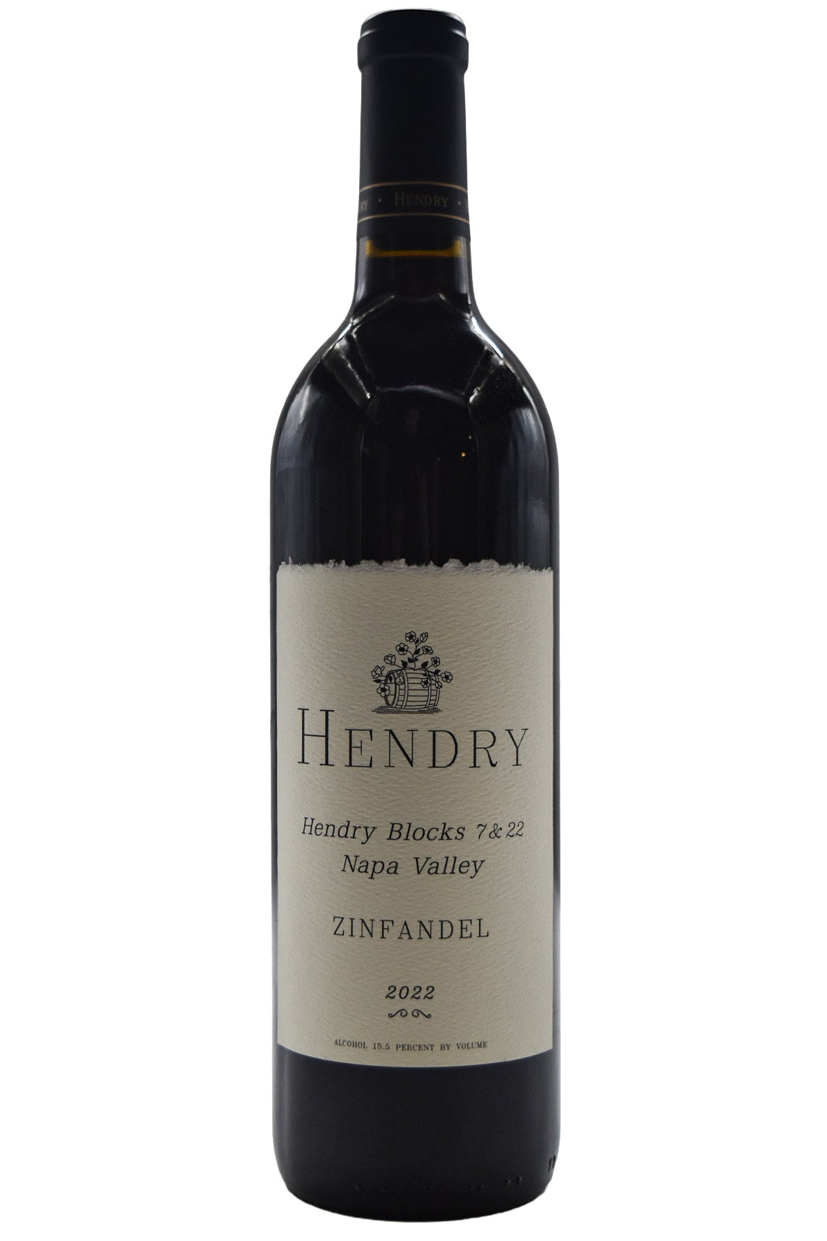 Bottle of Hendry Napa Valley Zinfandel Blocks 7 & 22 2022-Red Wine-Flatiron SF