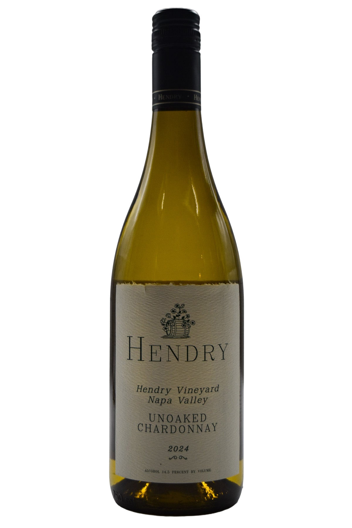 Bottle of Hendry Unoaked Napa Valley Chardonnay 2024-White Wine-Flatiron SF