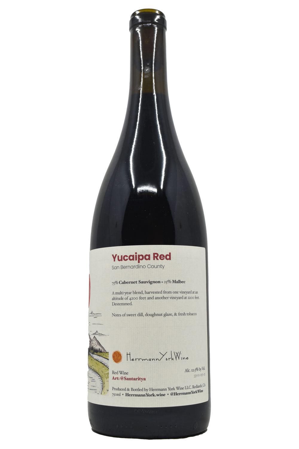 Bottle of Herrmann York Cucamonga Valley Field Blend Yucaipa Red 2022-Red Wine-Flatiron SF