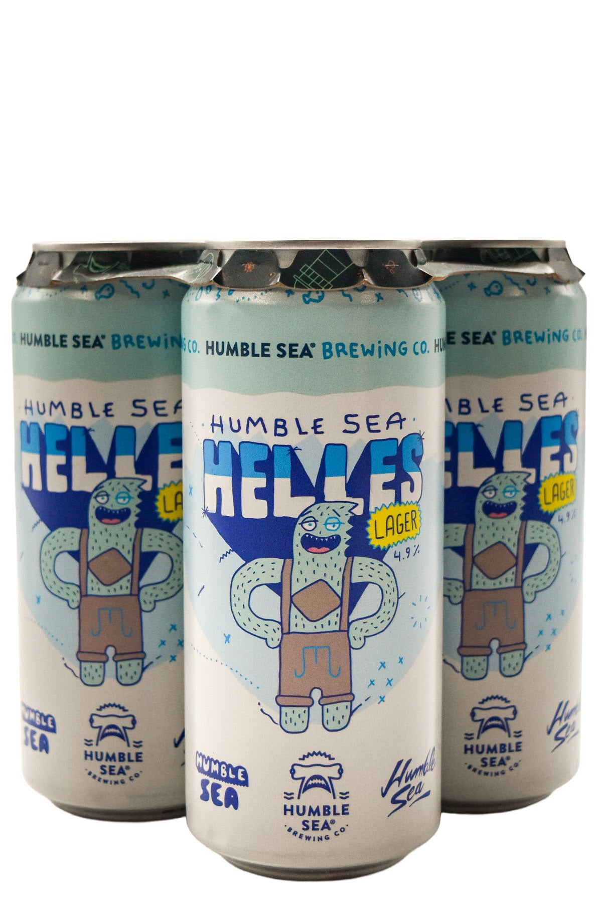 Bottle of Humble Sea Brewing Co. Helles Lager 4pk (16oz)-Beer-Flatiron SF
