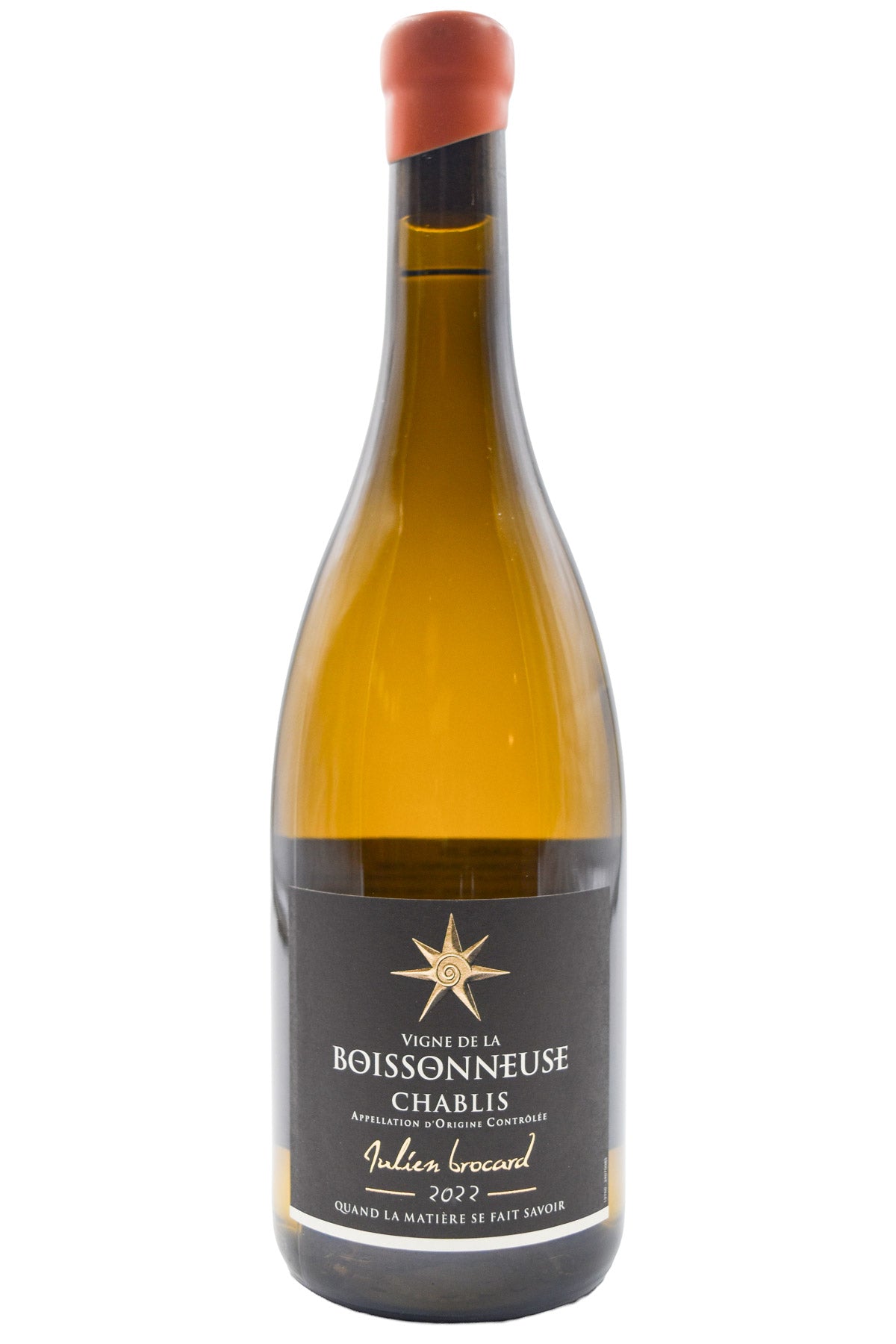 Bottle of Julien Brocard Chablis Boissonneuse 2022-White Wine-Flatiron SF