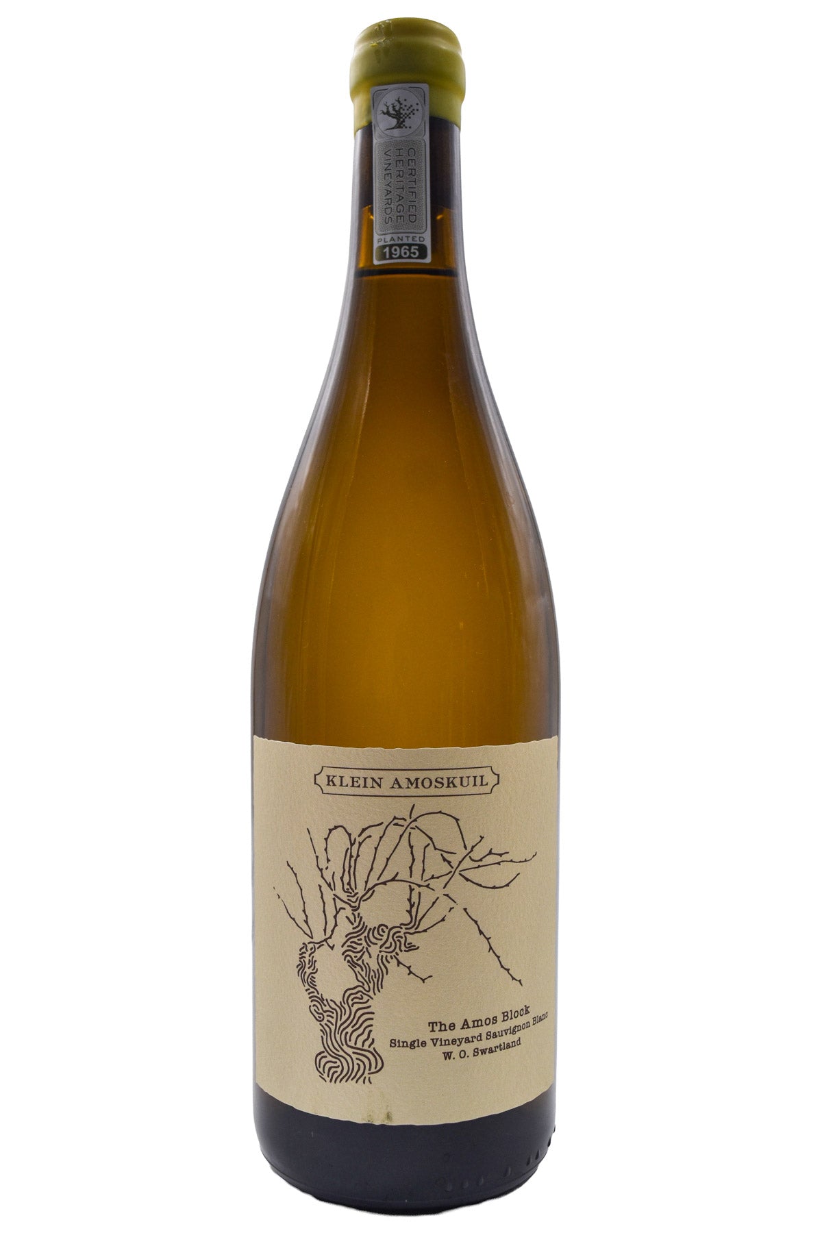 Bottle of Klein Amoskuil The Amos Block Sauvignon Blanc 2023-White Wine-Flatiron SF