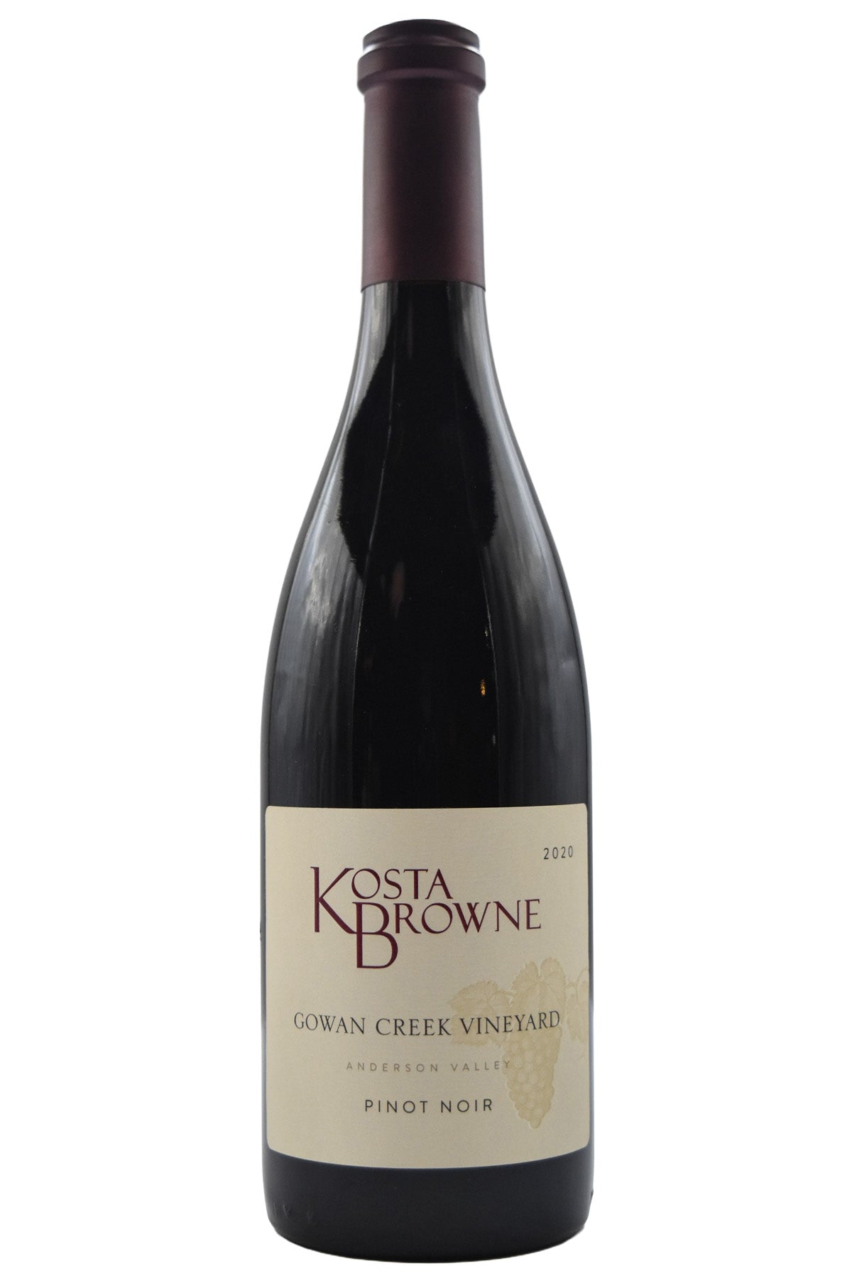 Bottle of Kosta Browne Anderson Valley Pinot Noir Gowan Creek Vineyard 2020-Red Wine-Flatiron SF