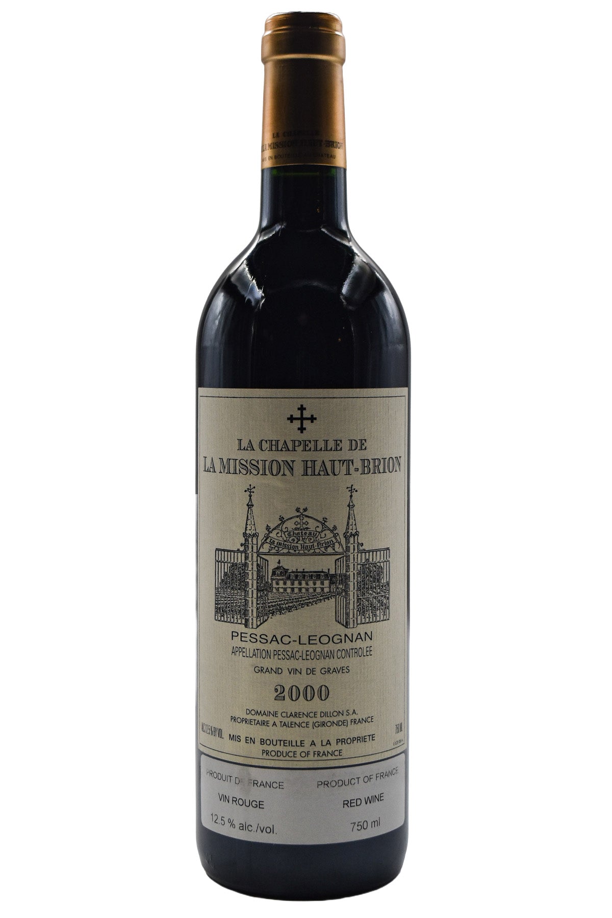 Bottle of La Chapelle de la Mission Haut-Brion Pessac-Leognan 2000-Red Wine-Flatiron SF