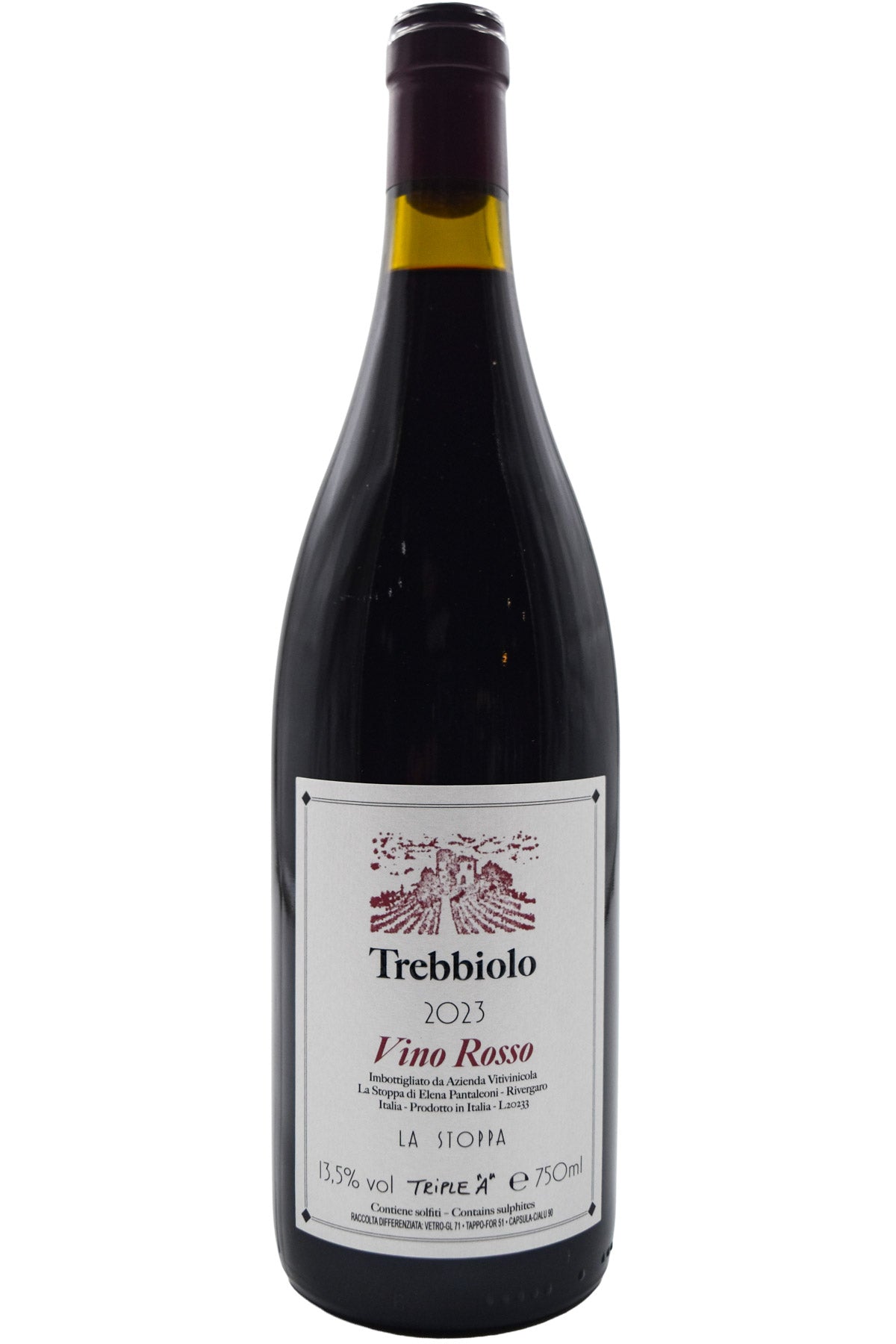 Bottle of La Stoppa Trebbiolo Rosso 2023-Red Wine-Flatiron SF