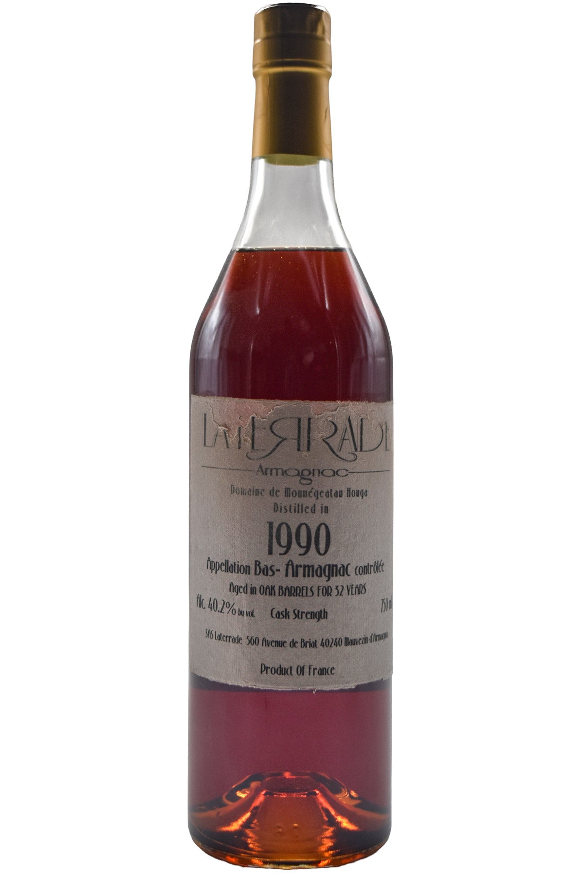 Bottle of Laterrade Armagnac 1990-Spirits-Flatiron SF