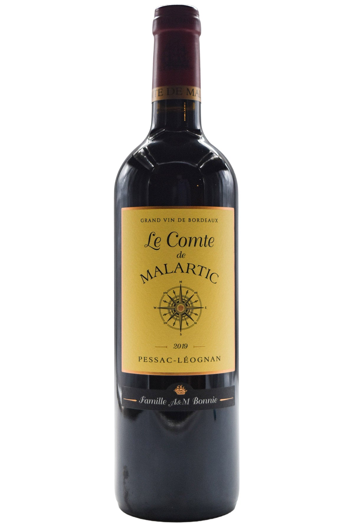 Bottle of Malartic Lagraviere Pessac-Leognan Le Comte de Malartic 2019-Red Wine-Flatiron SF