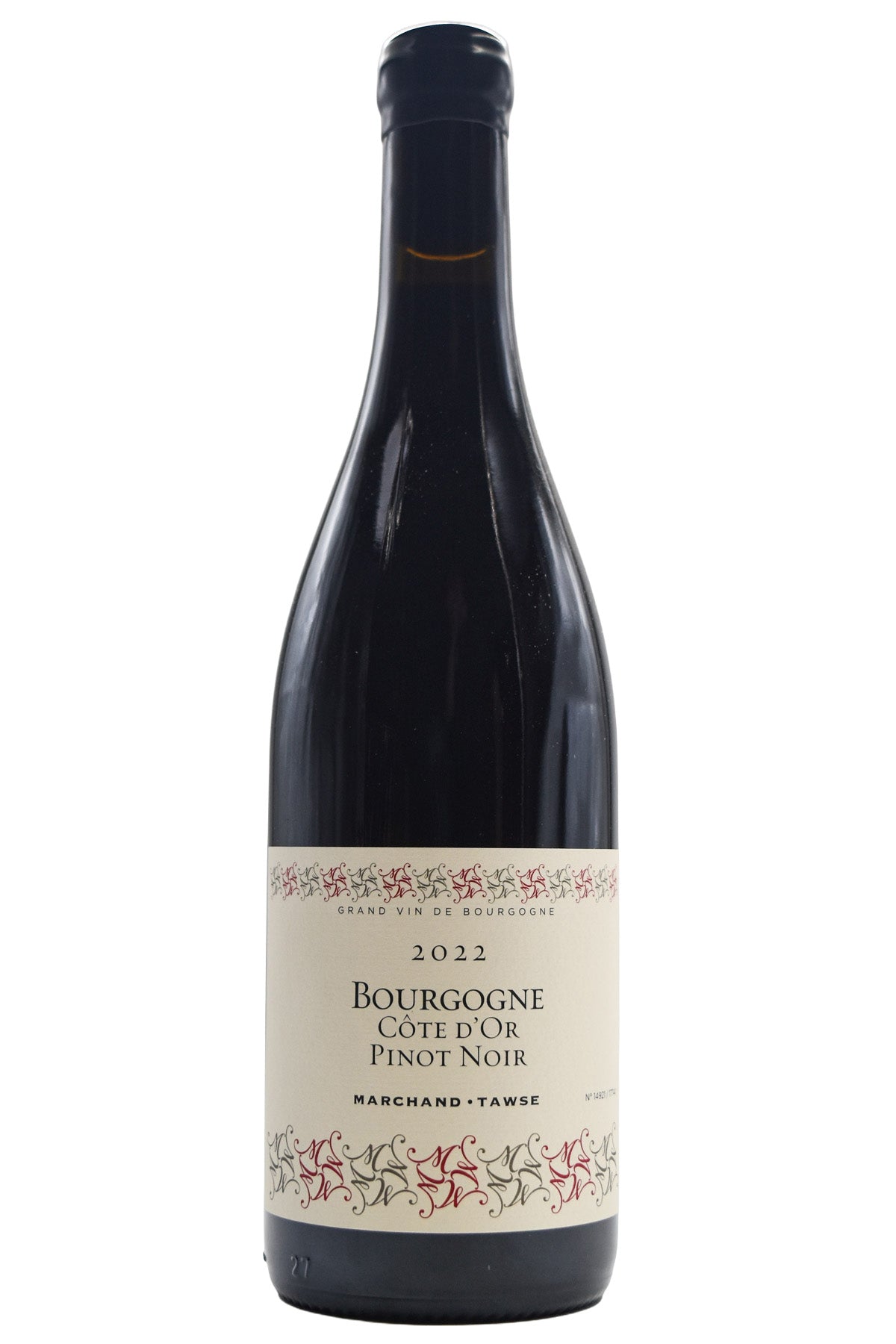 Bottle of Marchand-Tawse Bourgogne Cote d'Or 2022-Red Wine-Flatiron SF