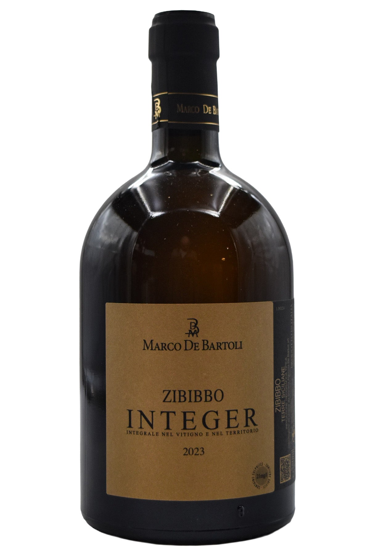 Bottle of Marco de Bartoli Sicilia Bianco Integer Zibbibo 2023-White Wine-Flatiron SF