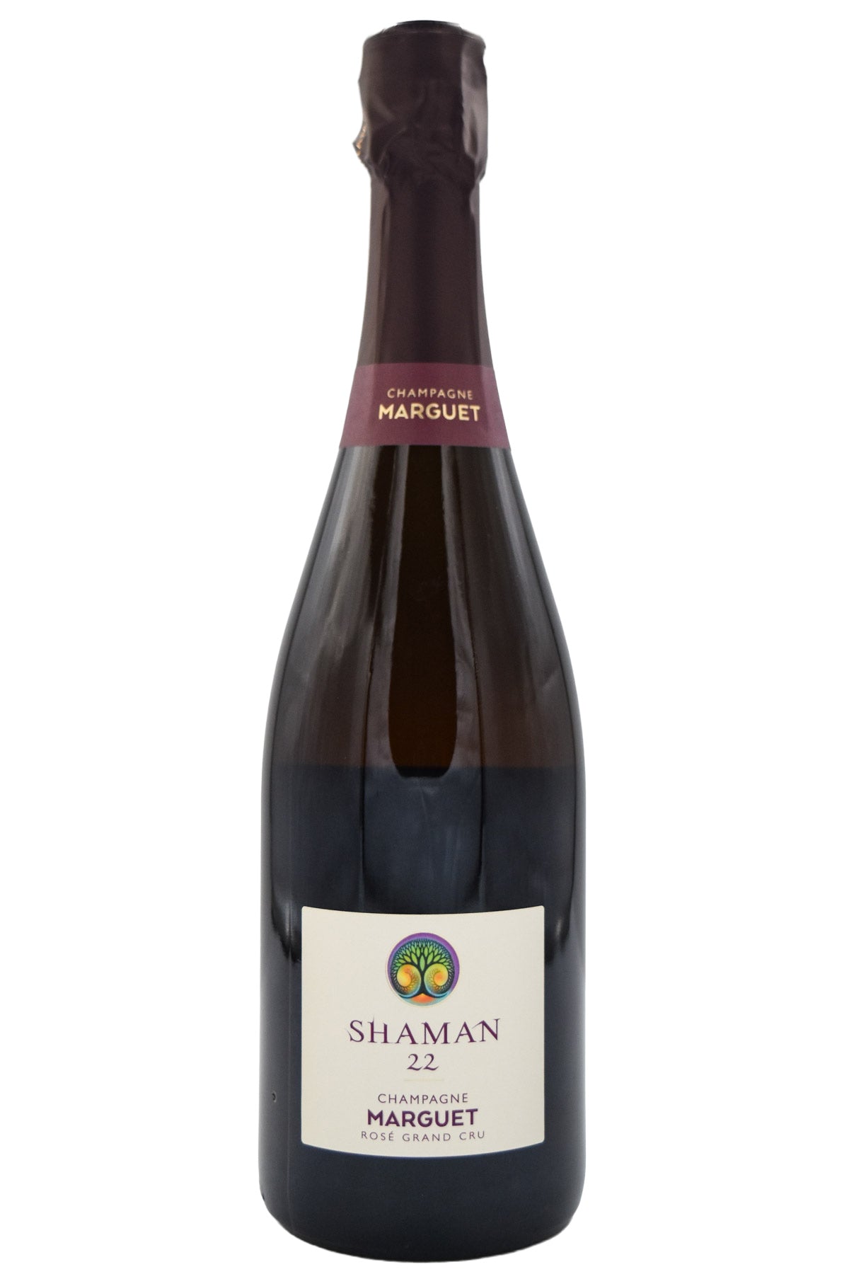 Bottle of Marguet Champagne Grand Cru Shaman Rose 22 NV-Sparkling Wine-Flatiron SF