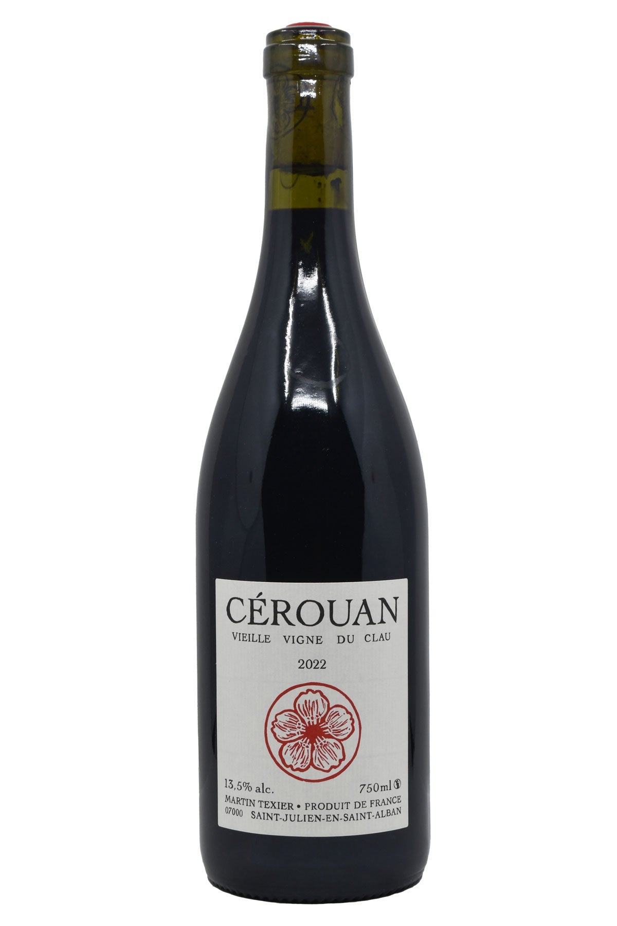 Bottle of Martin Texier VdF Cerouan 2022-Red Wine-Flatiron SF