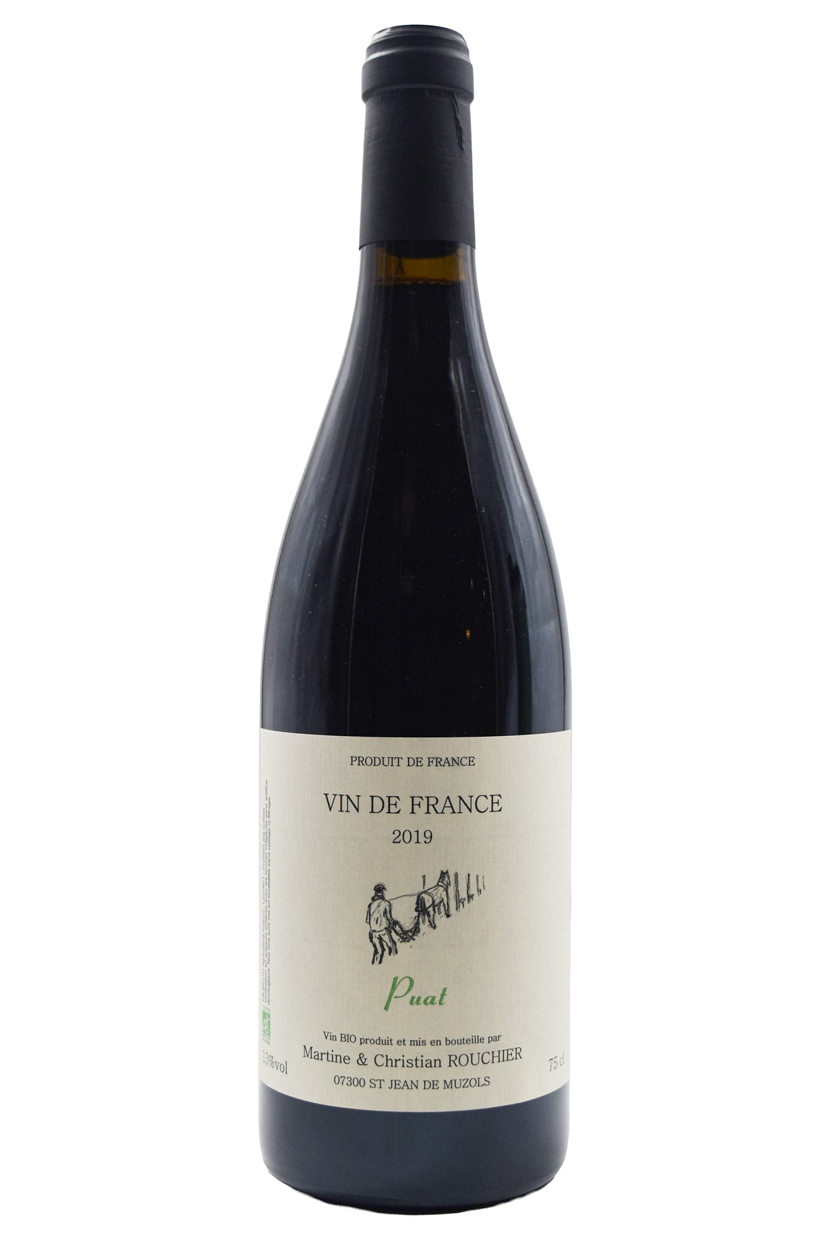 Bottle of Martine & Christian Rouchier VdF Puat 2019-Red Wine-Flatiron SF