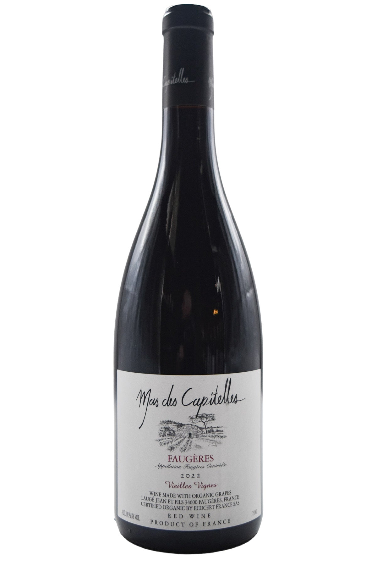 Bottle of Mas des Capitelles Faugeres Vieilles Vignes 2022-Red Wine-Flatiron SF