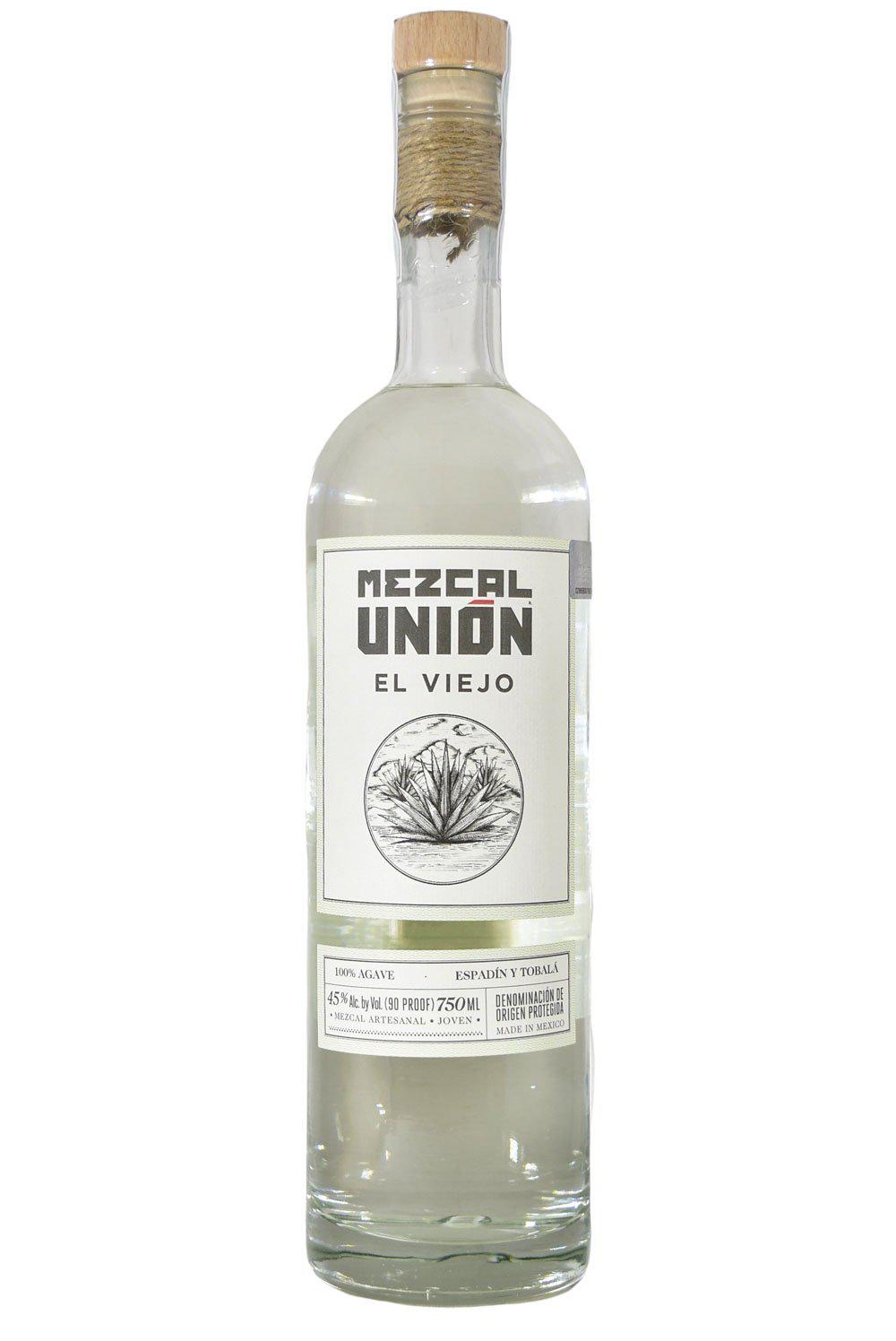 Bottle of Mezcal Union El Viejo Espadin and Tobala-Spirits-Flatiron SF